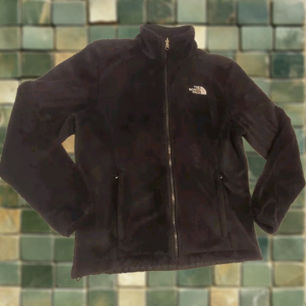 The North Face The North Face Womens Medium Fleece Jacket Black Full Zip Embroidery Logo Pocket Size M / US 6-8 / IT 42-44 - 1 Thumbnail