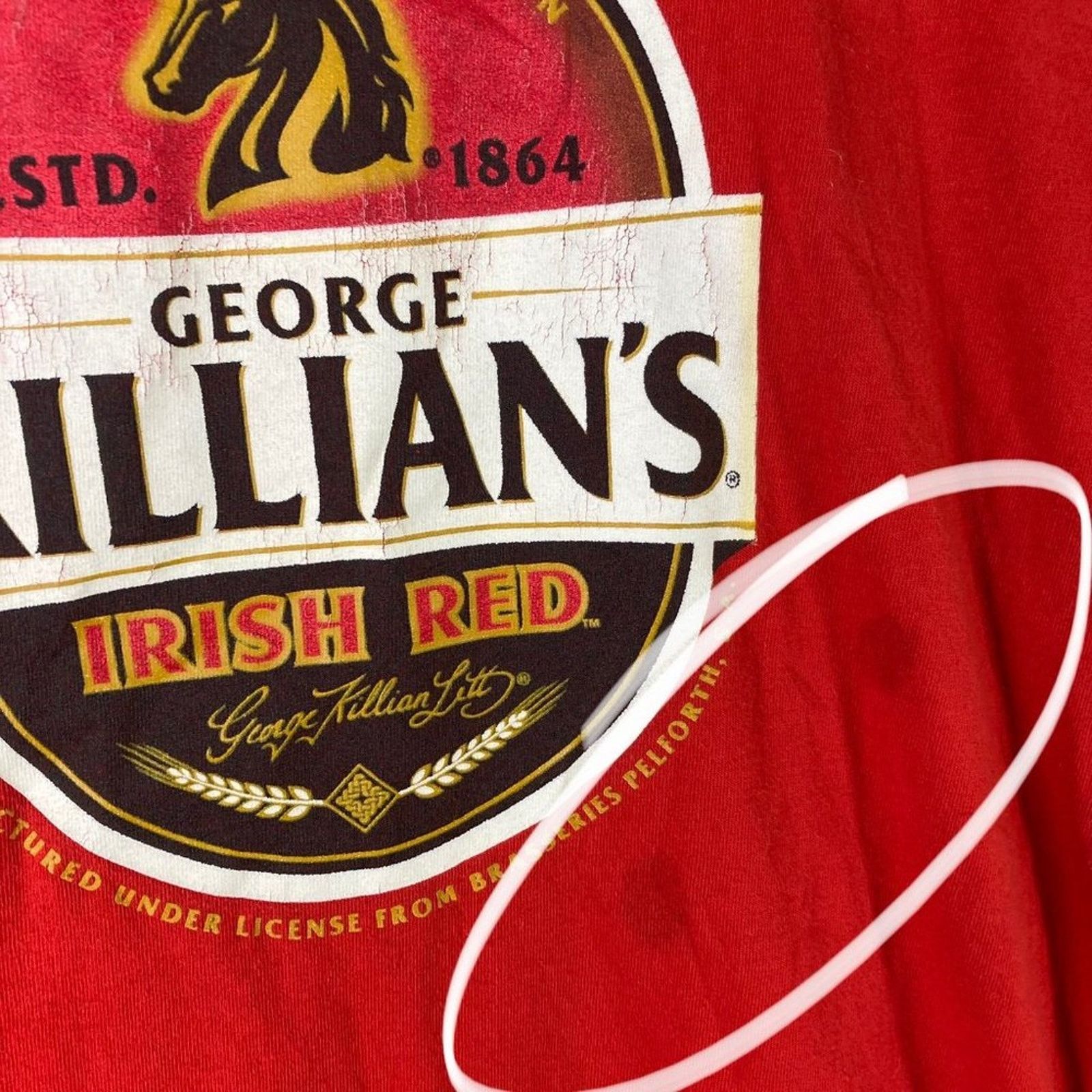 Gildan Irish Red George Killian's Shirt Beer T-Shirt Mens Size L Size US L / EU 52-54 / 3 - 5 Thumbnail