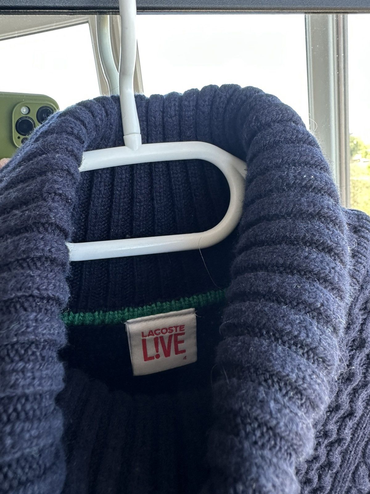 Lacoste Lacoste Live Cable Knit Mens Multicolor Sweater Sz M Size US M / EU 48-50 / 2 - 6 Thumbnail