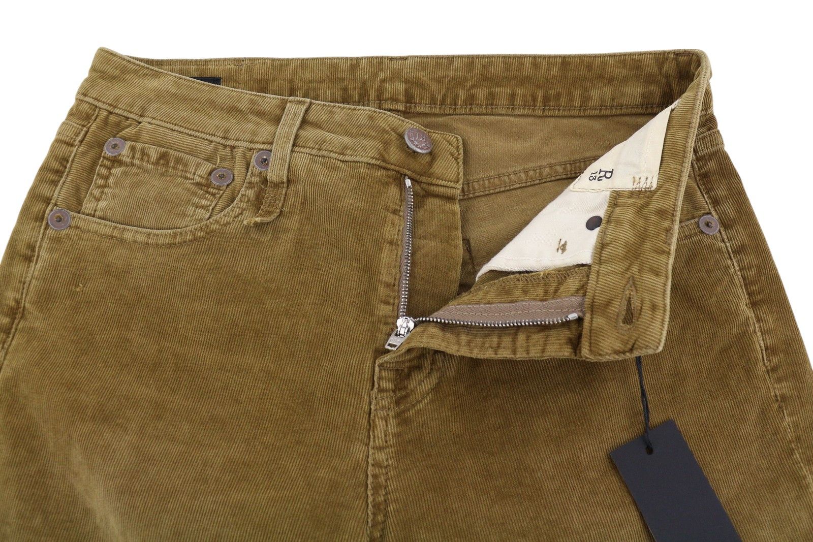 R13 JOAN KICK FLARE 28 Golden Brown Stretch Zip FW25 87213 Size 28" / US 6 / IT 42 - 5 Thumbnail