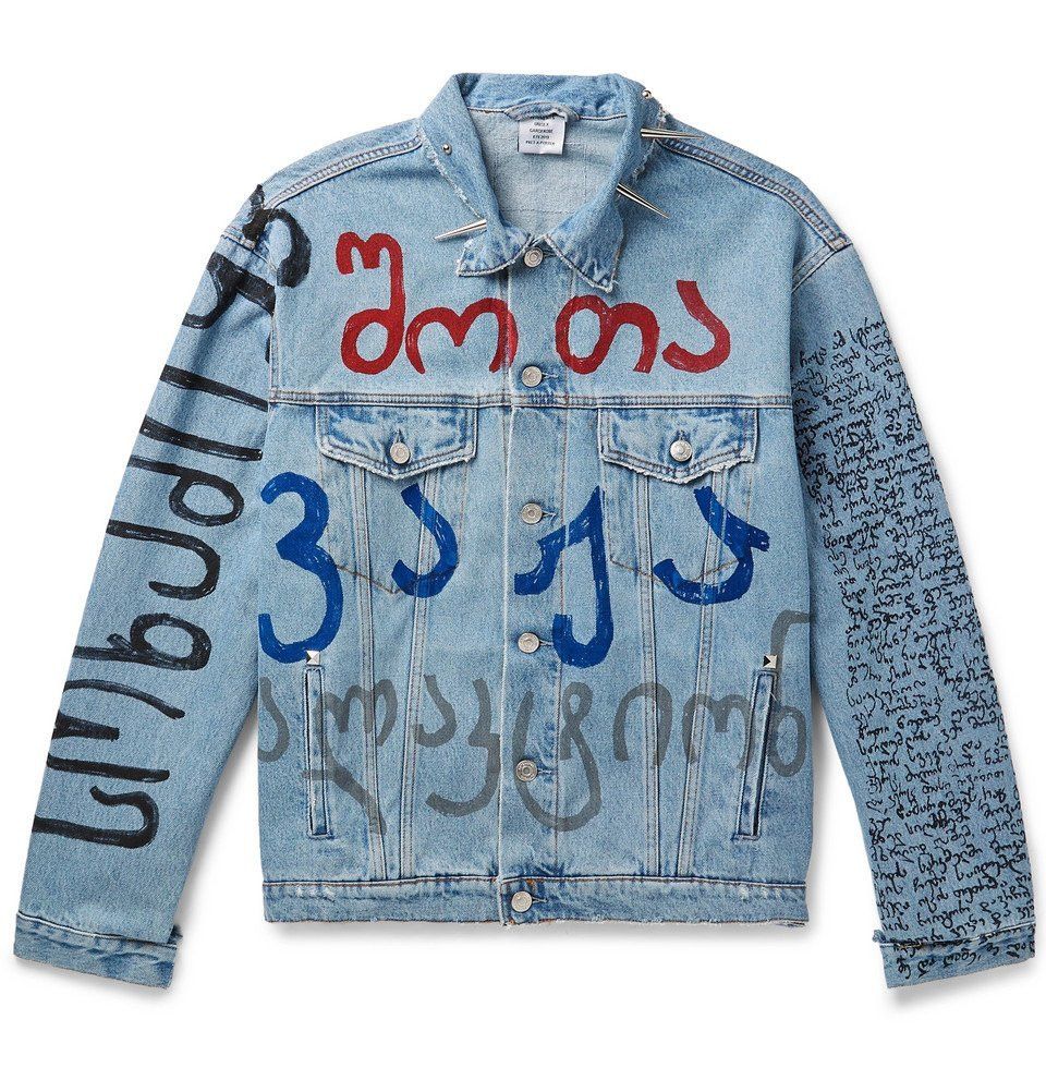 Vetements o1y0924 Denim Jacket in Multicolor Size US M / EU 48-50 / 2 - 1 Thumbnail