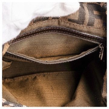Fendi Authentic FENDI Tobacco Zucca Canvas Mia Hobo Bag Size ONE SIZE - 15 Thumbnail