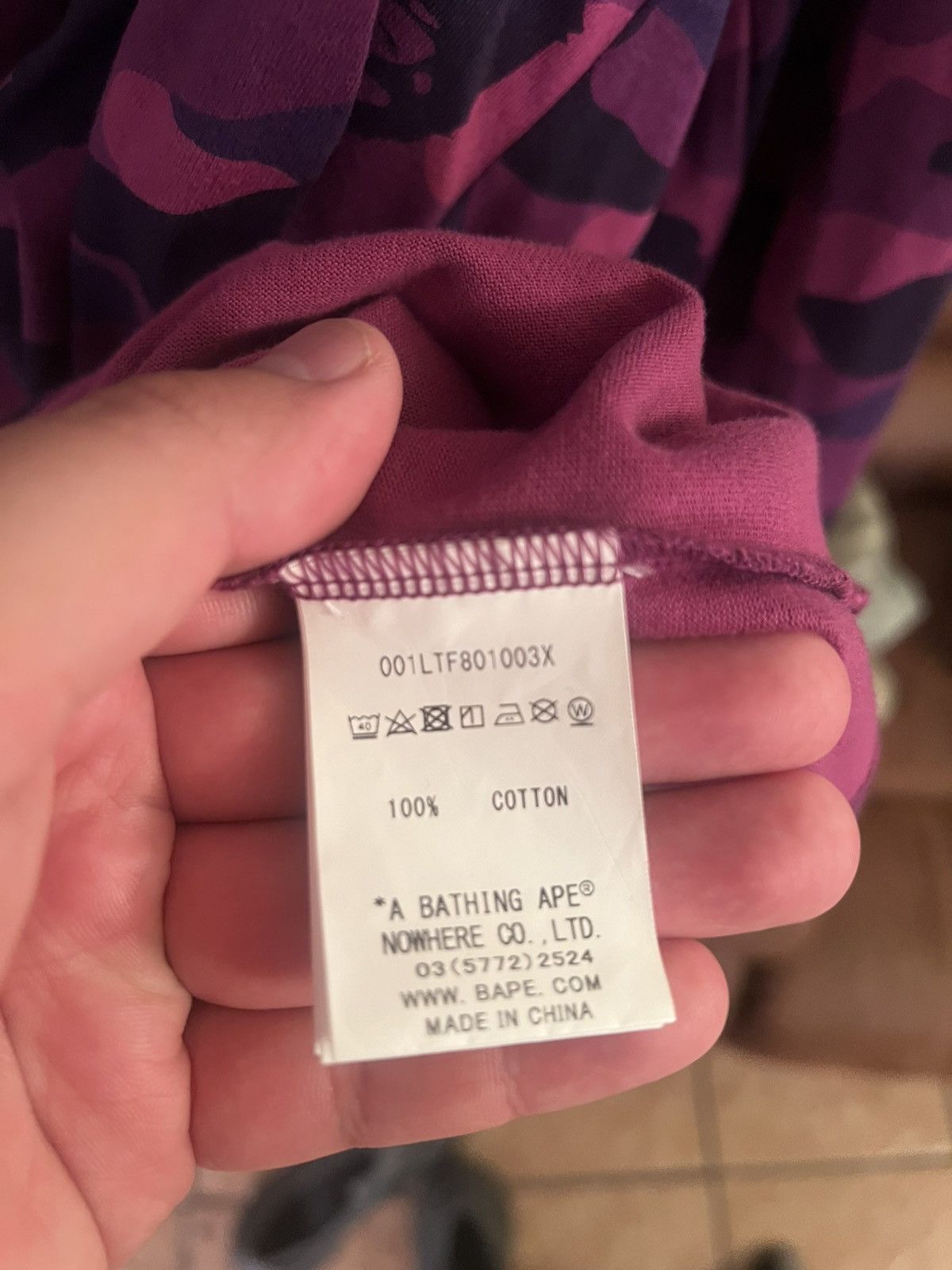 Bape Bape L/S Tee Size US XXL / EU 58 / 5 - 8 Thumbnail
