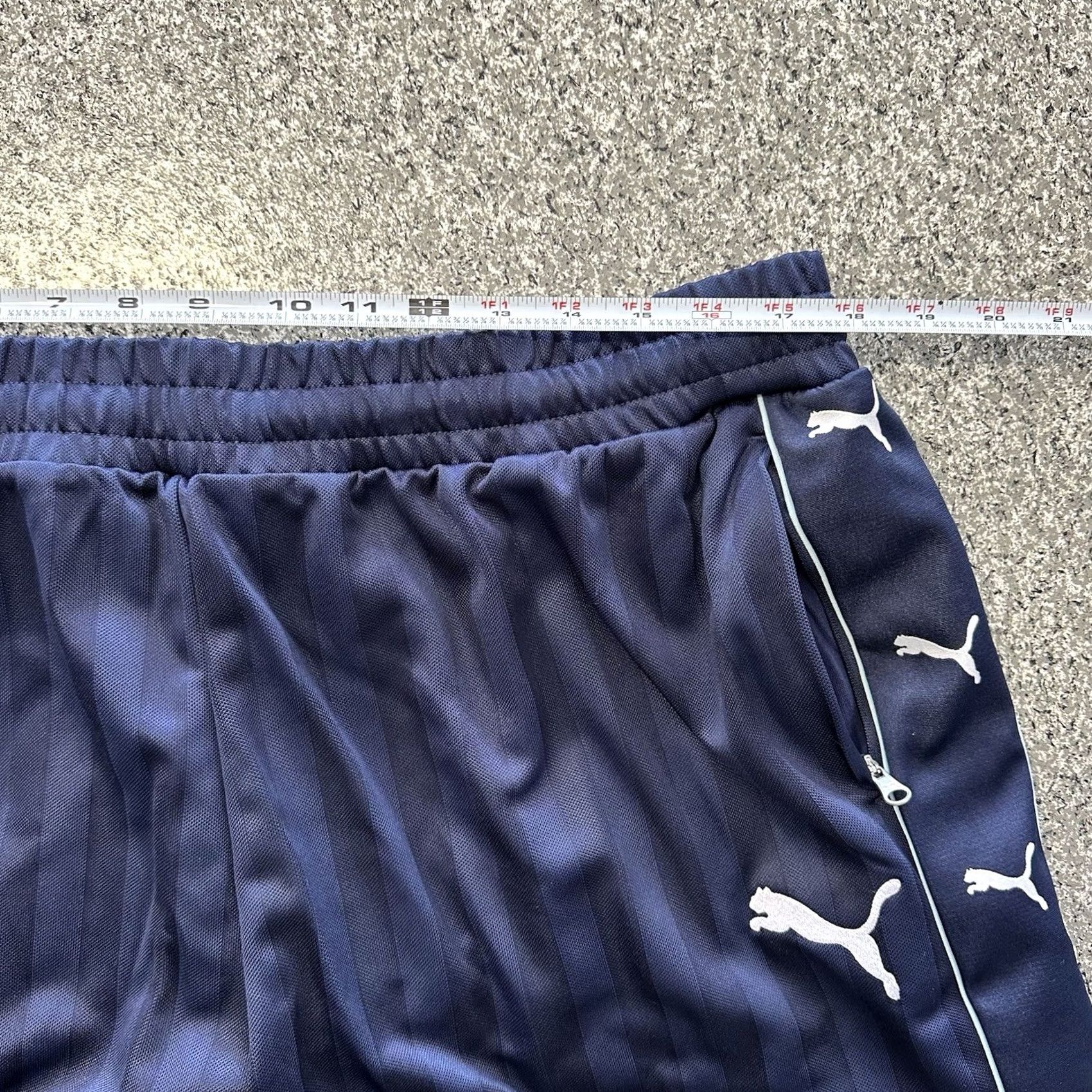 Puma PUMA Guizio T7 Track Pants Womens XL Navy Blue Wide-Leg Sweatpants Size 40" / US 18 - 7 Thumbnail