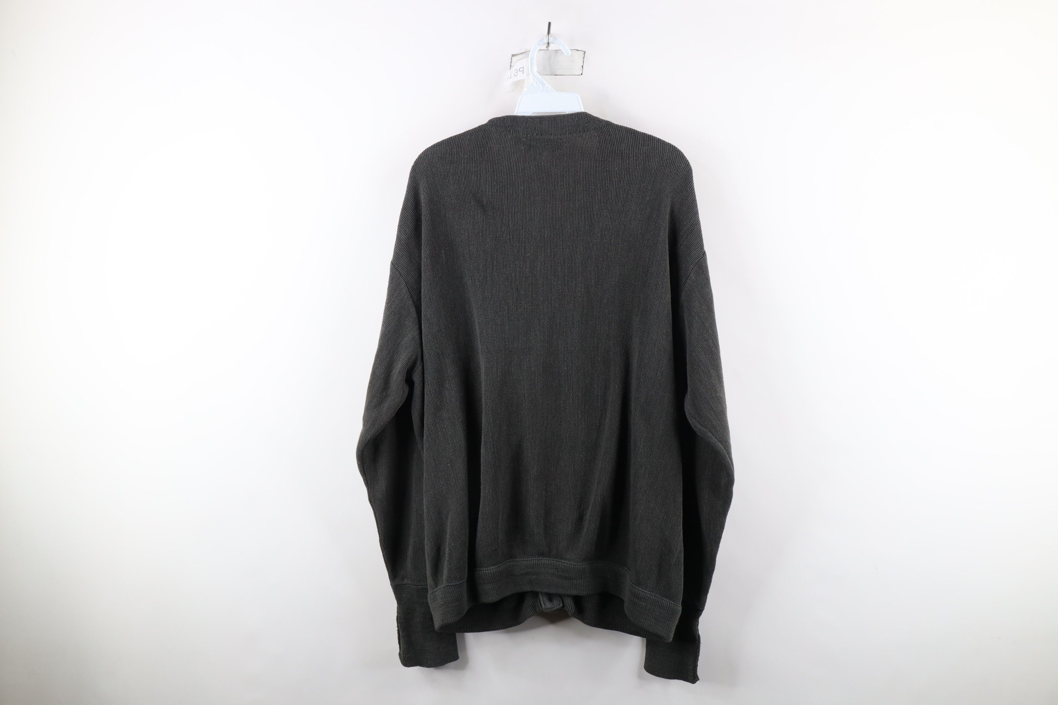 Vintage Vintage 90s Streetwear Knit Button Cardigan Sweater Gray USA Size US XL / EU 56 / 4 - 6 Thumbnail
