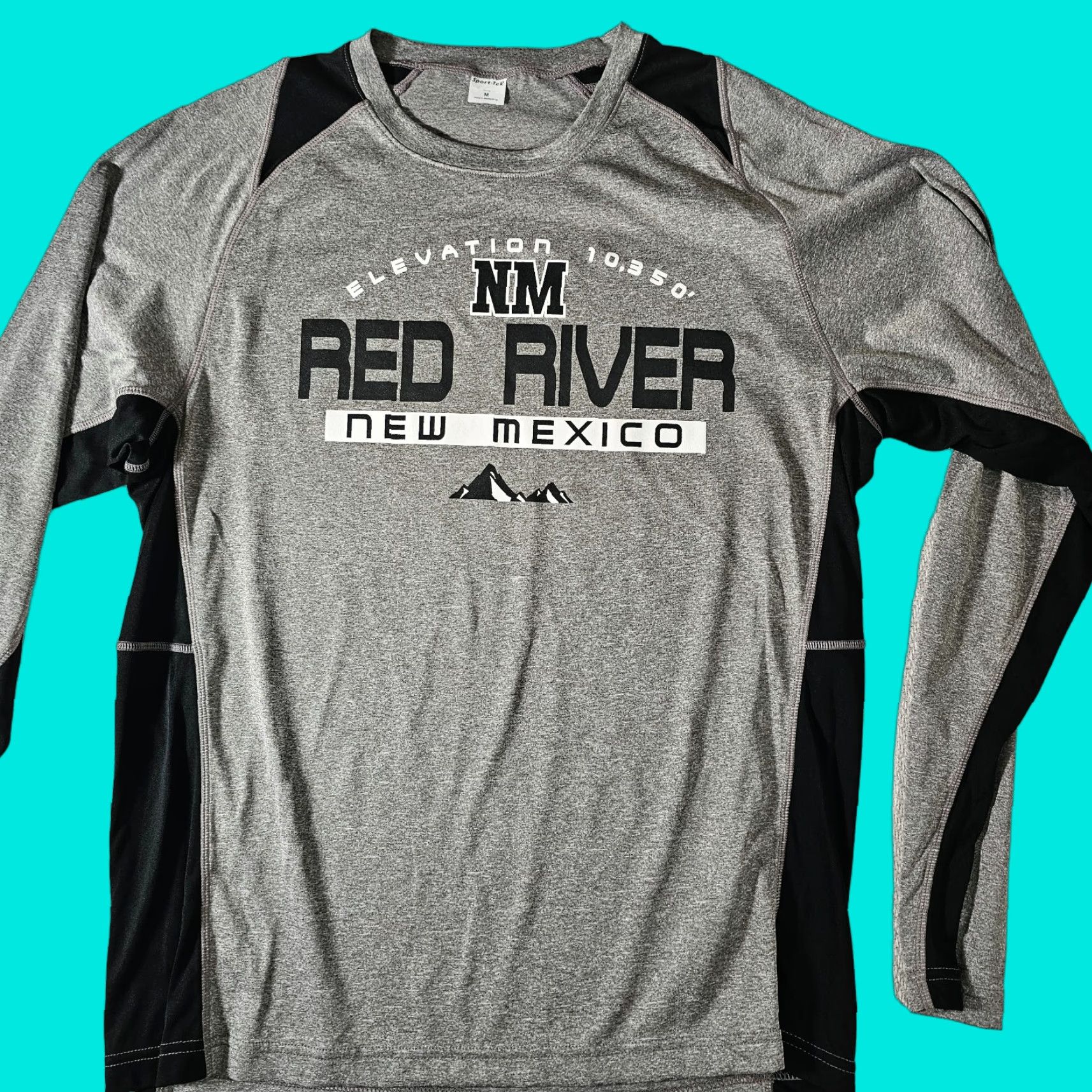 Vintage VINTAGE? actually not vintage. Sport-Tek Shirt Long Sleeve Crew Neck Graphic Tee Men Large Gray with Red River New Mexico NM Sports Theme Size US L / EU 52-54 / 3 - 1 Thumbnail