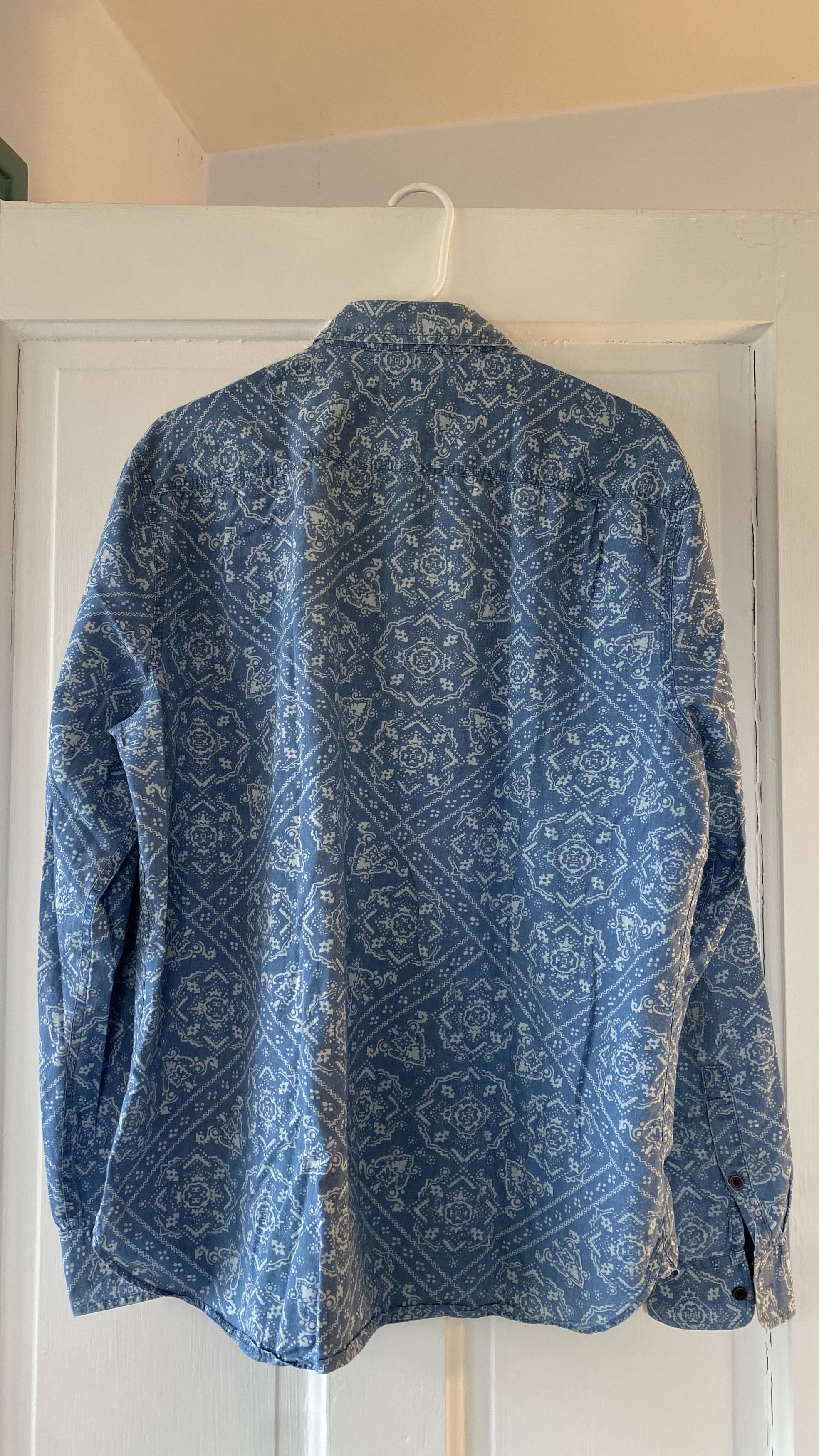 Lucky Brand Lucky Brand True Indigo Collared Shirt XL Size US XL / EU 56 / 4 - 5 Thumbnail