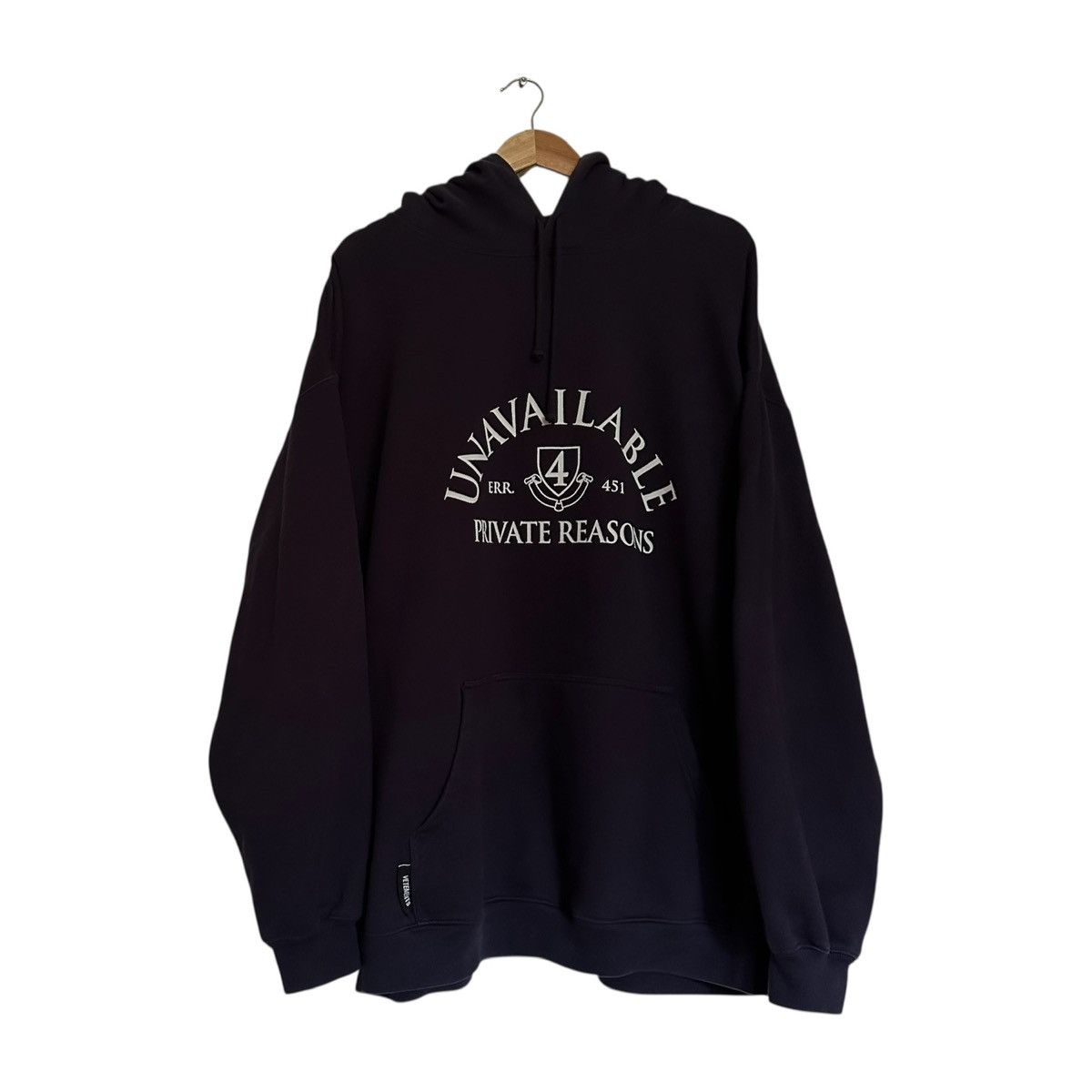 Vetements Vetements UNAVAILABLE Hoodie AW19 Size US L / EU 52-54 / 3 - 1 Thumbnail