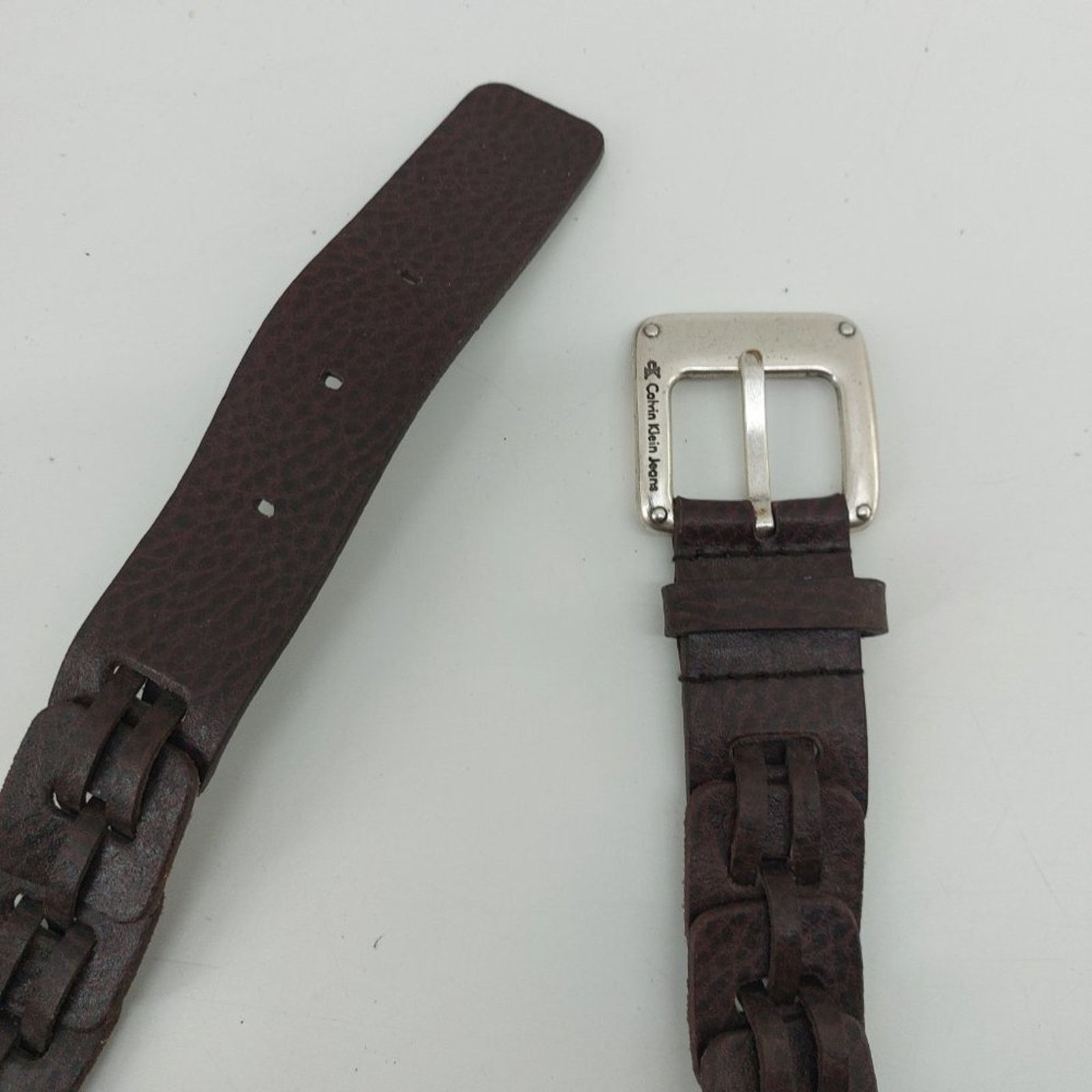 Calvin Klein CK Calvin Klein Jeans Chain Link Brown Maroon Size Small Size ONE SIZE - 13 Thumbnail