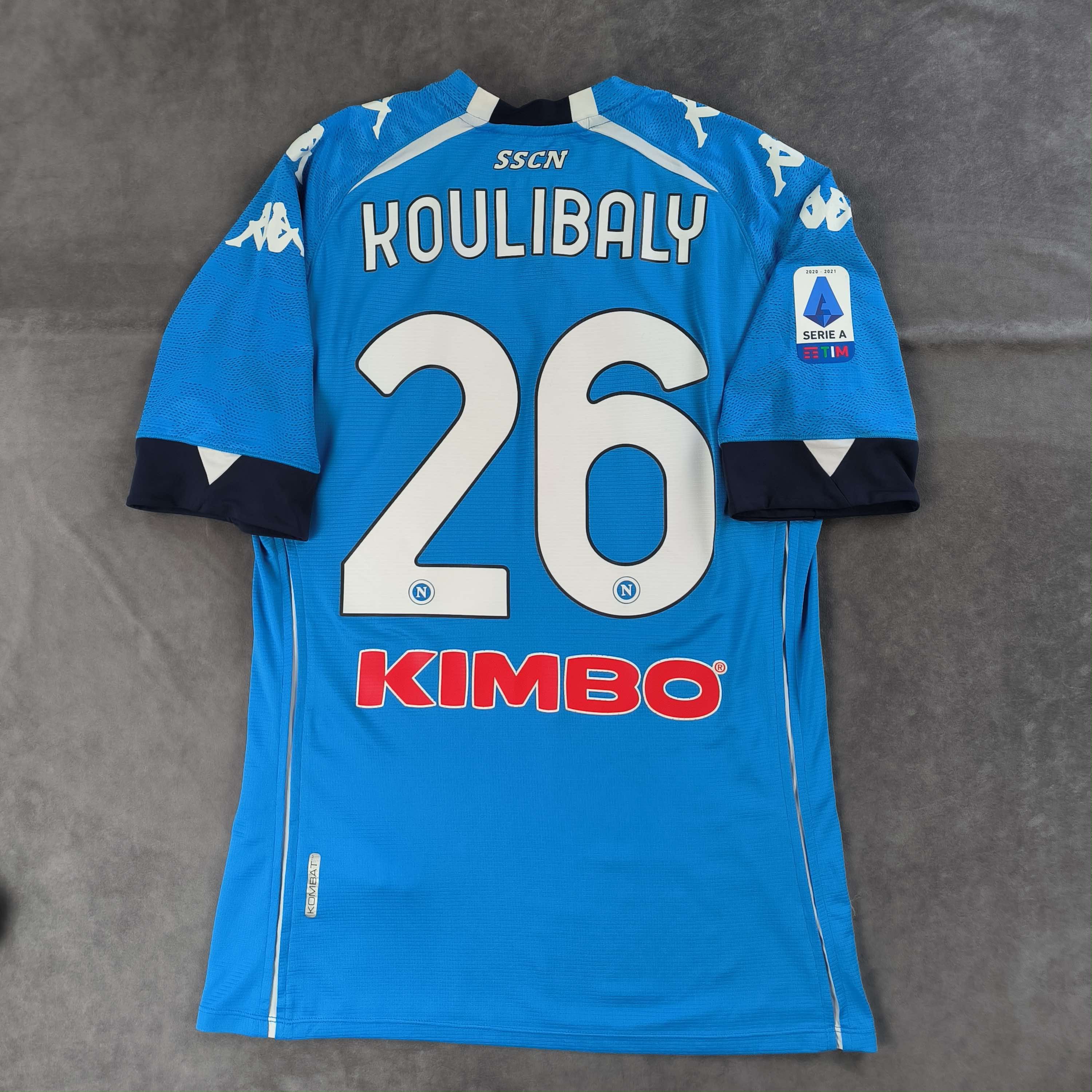 Kappa Napoli 2020-21 Kappa home Koulibaly football jersey size L Size US L / EU 52-54 / 3 - 1 Thumbnail