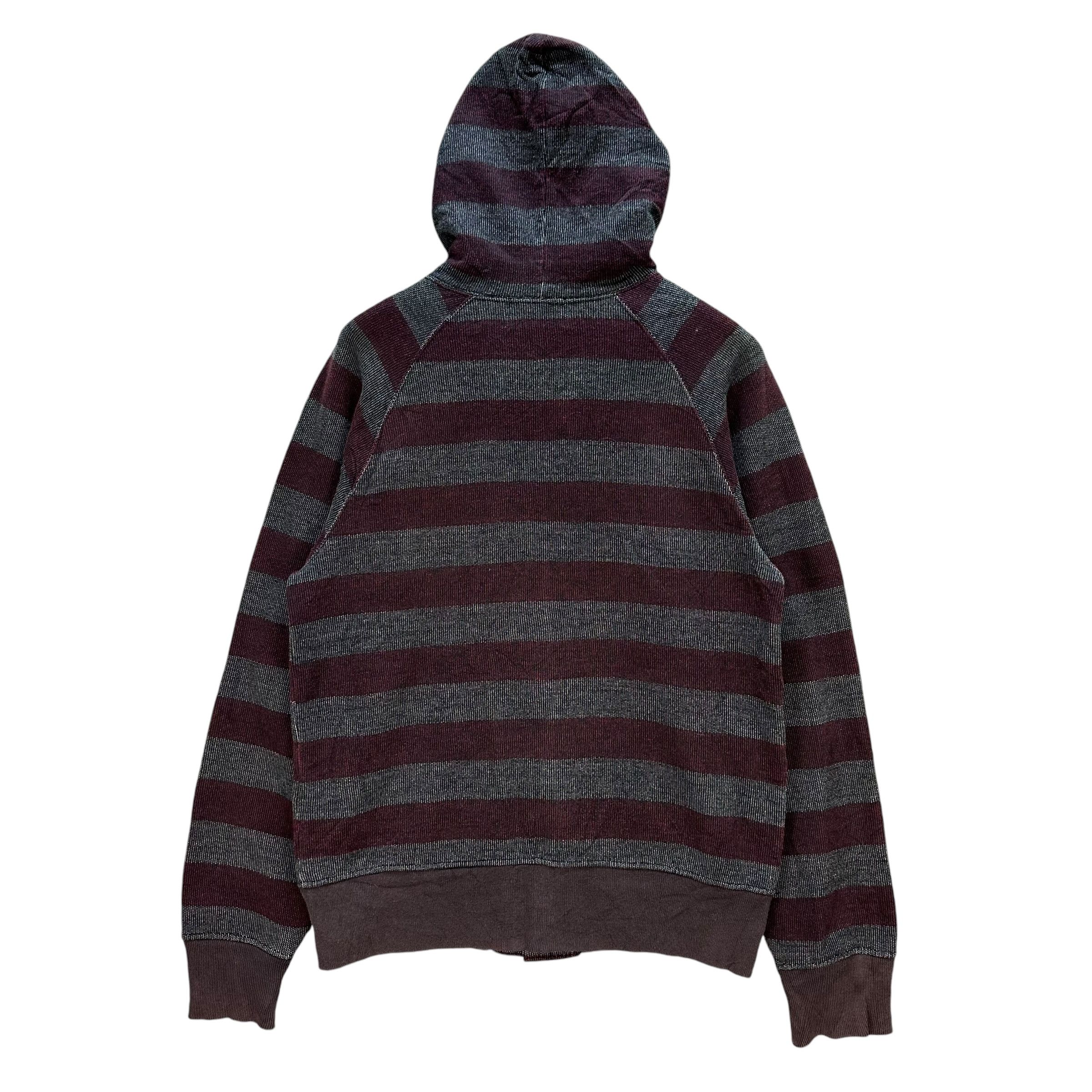 Hysteric Glamour Vintage 90s HYSTERIC GLAMOUR Striped Button Hoodie #A69-1669 Size US M / EU 48-50 / 2 - 12 Thumbnail