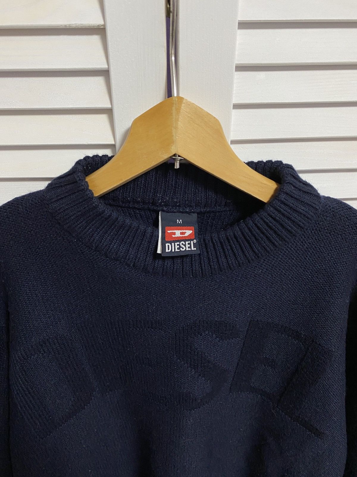 Diesel × Vintage 😍 Vintage Knit Sweater DIESEL Knit Big Logo Size US M / EU 48-50 / 2 - 5 Thumbnail