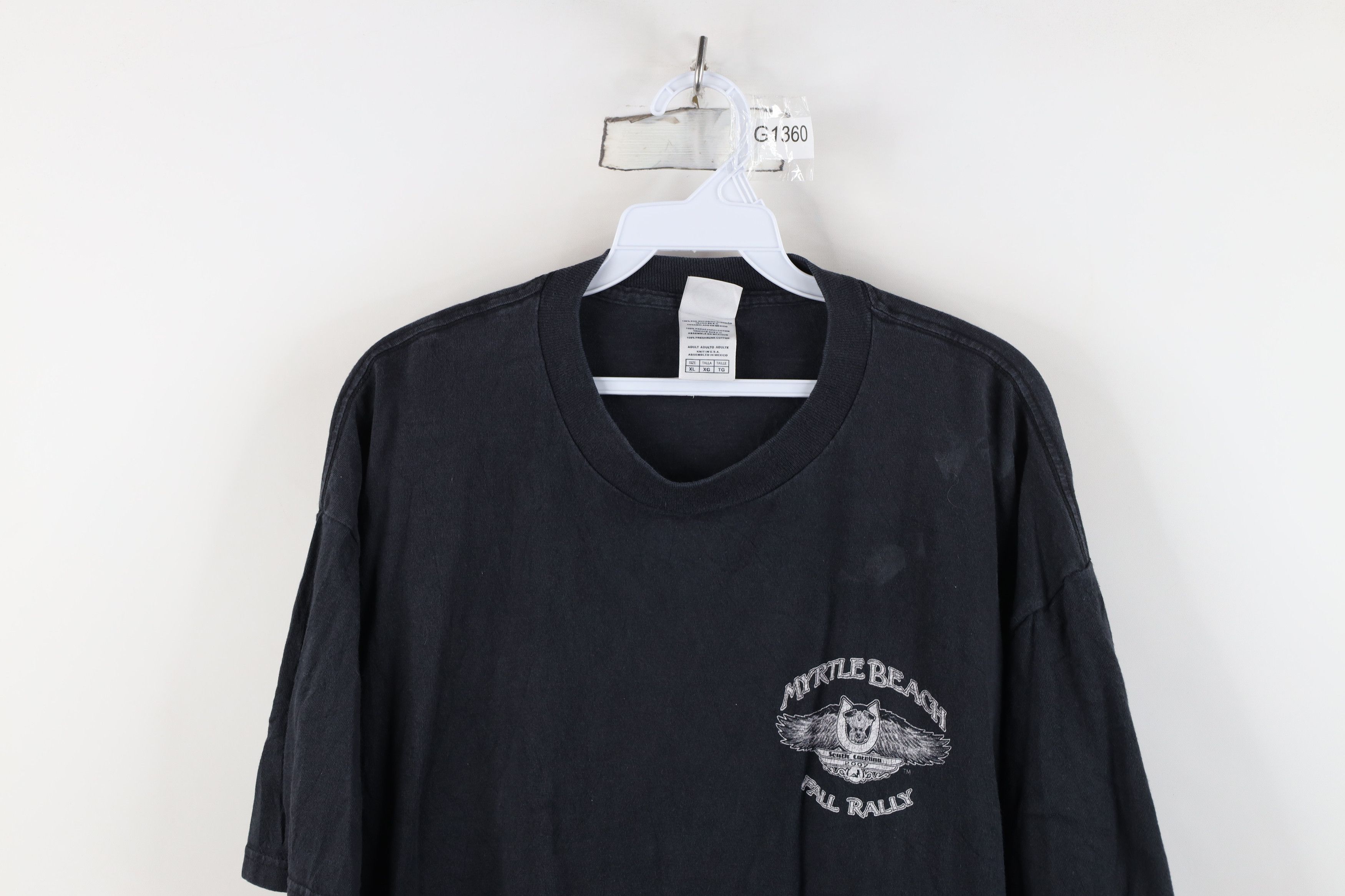 Vintage Vintage Y2K 2007 Myrtle Beach Fall Rally Motorcycle T-Shirt Size US XL / EU 56 / 4 - 2 Thumbnail