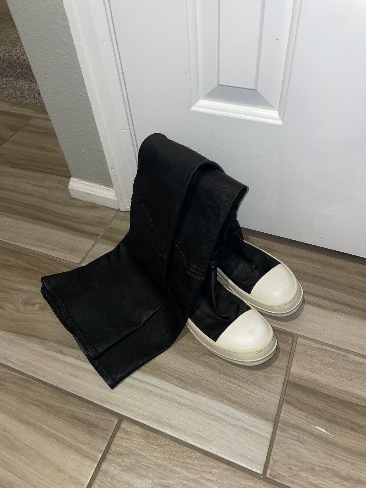 Rick Owens Rick Owens Over The Knee Leather Boots Size US 8 / IT 38 - 1 Thumbnail
