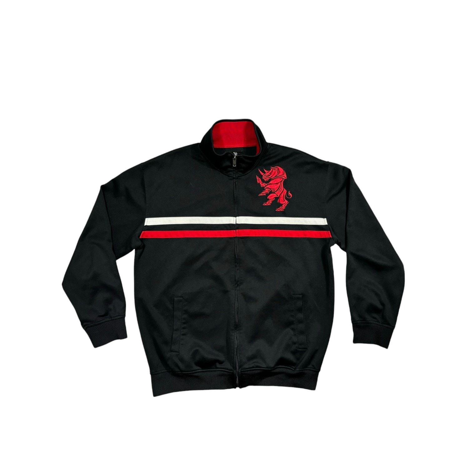Ecko Unltd. ECKO UNLTD. Sweatshirt Size XL Black Stripes Red Embroidered Size US XL / EU 56 / 4 - 1 Thumbnail