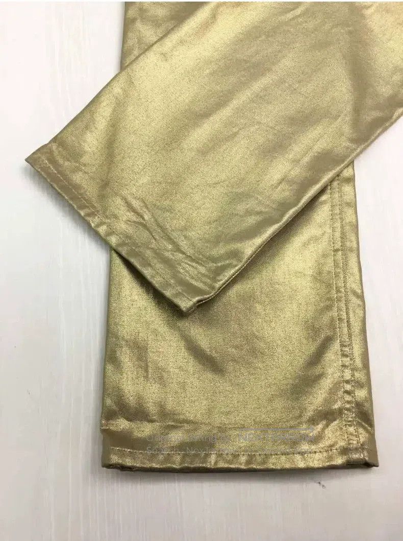 Comme des Garcons Comme Des Garcons size XS Golden coated trousers Size US 27 - 2 Thumbnail