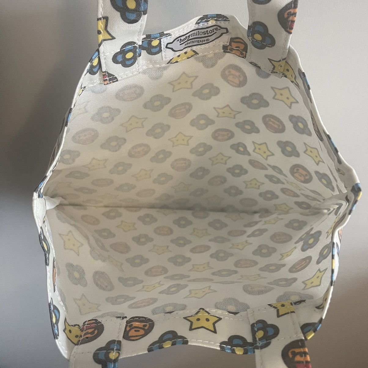 Bape BUNDLE OG Baby Milo Monogram Waxed Tote + Mini Pouch DSWT Size ONE SIZE - 6 Thumbnail