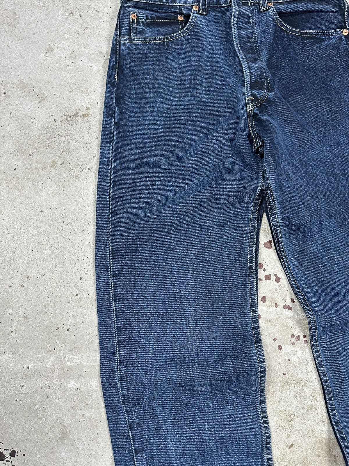 Levi's × Vintage Vintage 90s Levi’s 501 Washed Navy Denim Pants Jeans Size US 30 / EU 46 - 5 Thumbnail
