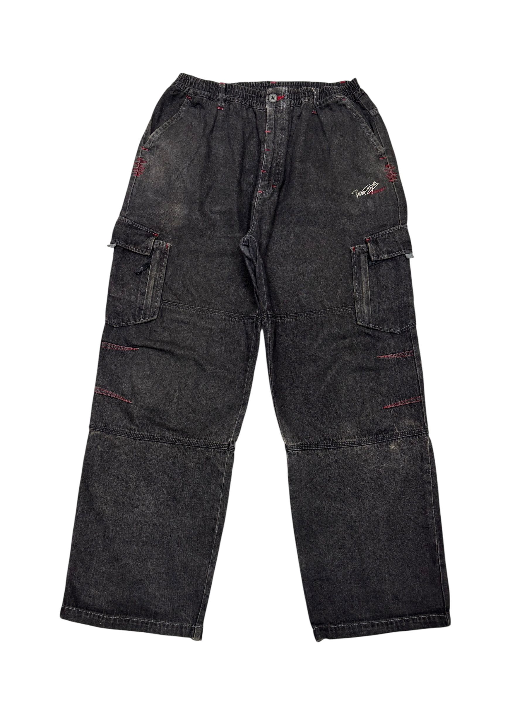 Hysteric Glamour × Undercover Rare Vintage Black Faded Baggy Cargo Pant Multi Pocket Size US 38 / EU 54 - 10 Thumbnail