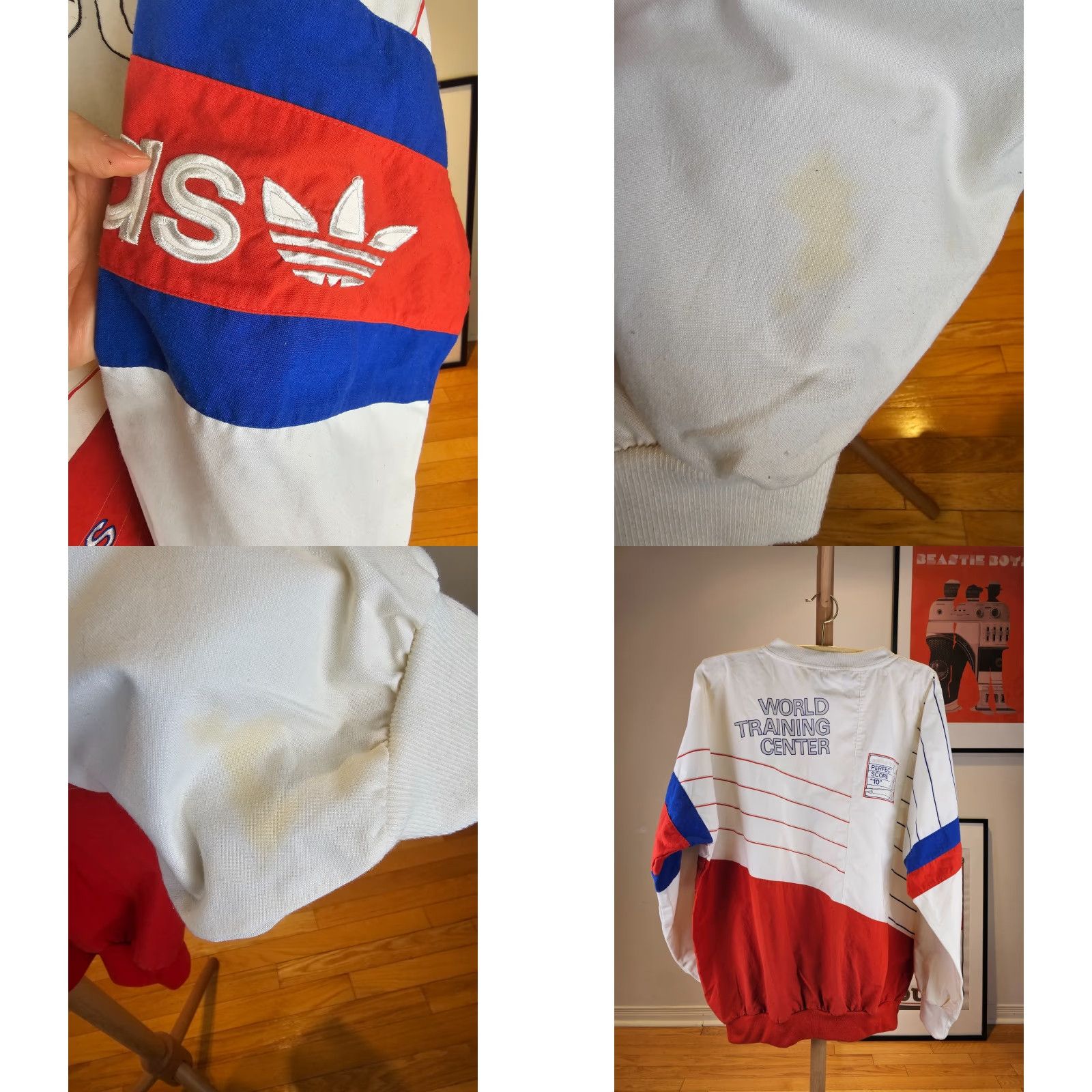 Adidas VINTAGE ADIDAS WORLD GYMNASTIC TEAM OLD SCHOOL SWEATSHIRT XLARGE Pullover 28 32 28 INCH Cross Chest Neck to Cuff Top to Bottom Mens Size US XL / EU 56 / 4 - 8 Thumbnail
