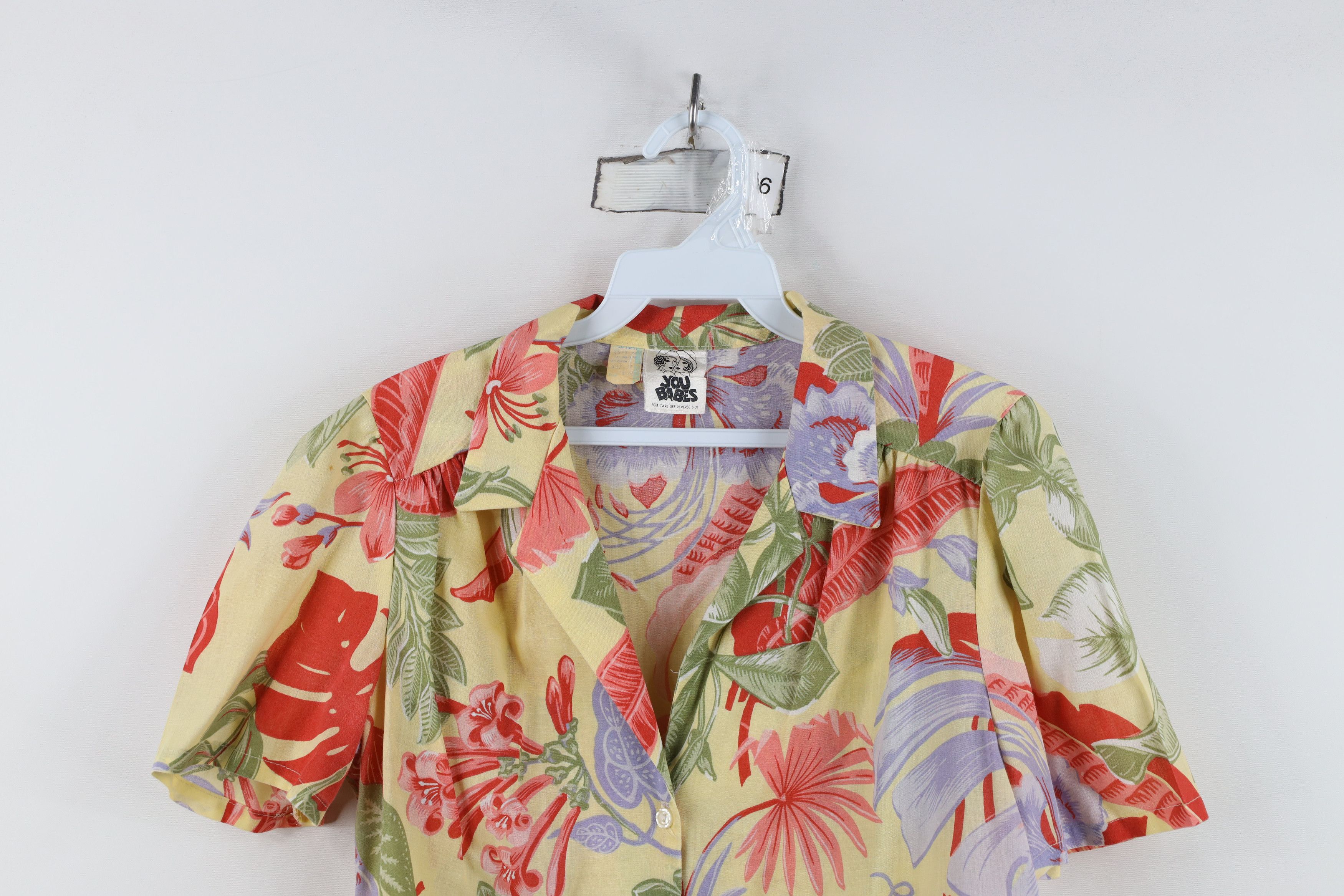 Vintage Vintage 70s Streetwear Flower Hawaiian Button Shirt USA Size L / US 10 / IT 46 - 2 Thumbnail