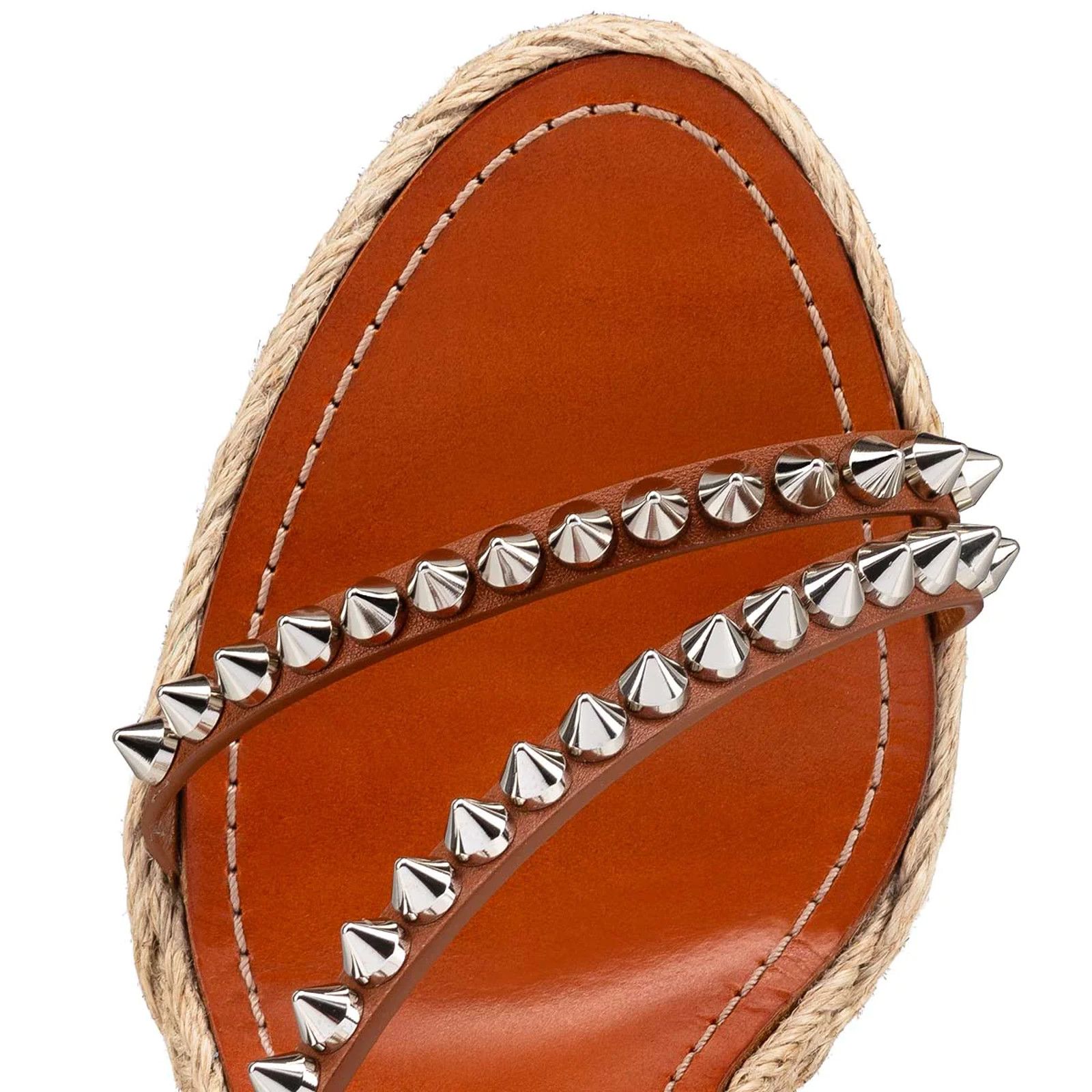 Christian Louboutin Mafaldina Zeppa 120 Brown Platform Wedge Sandal Heel Pump 40 Size US 10 / IT 40 - 7 Thumbnail