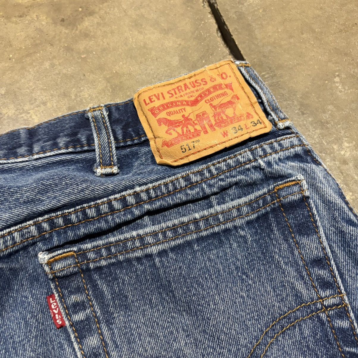 Levi's Vintage 517 Boot Cut Denim Jeans Faded Distressed Grunge Size US 34 / EU 50 - 13 Thumbnail