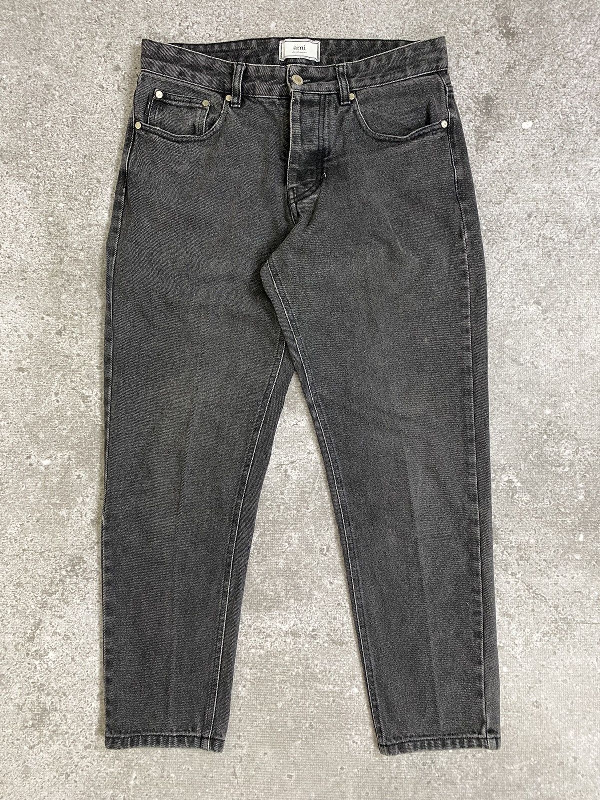 AMI AMI Paris Faded Black Jeans Size US 32 / EU 48 - 1 Thumbnail