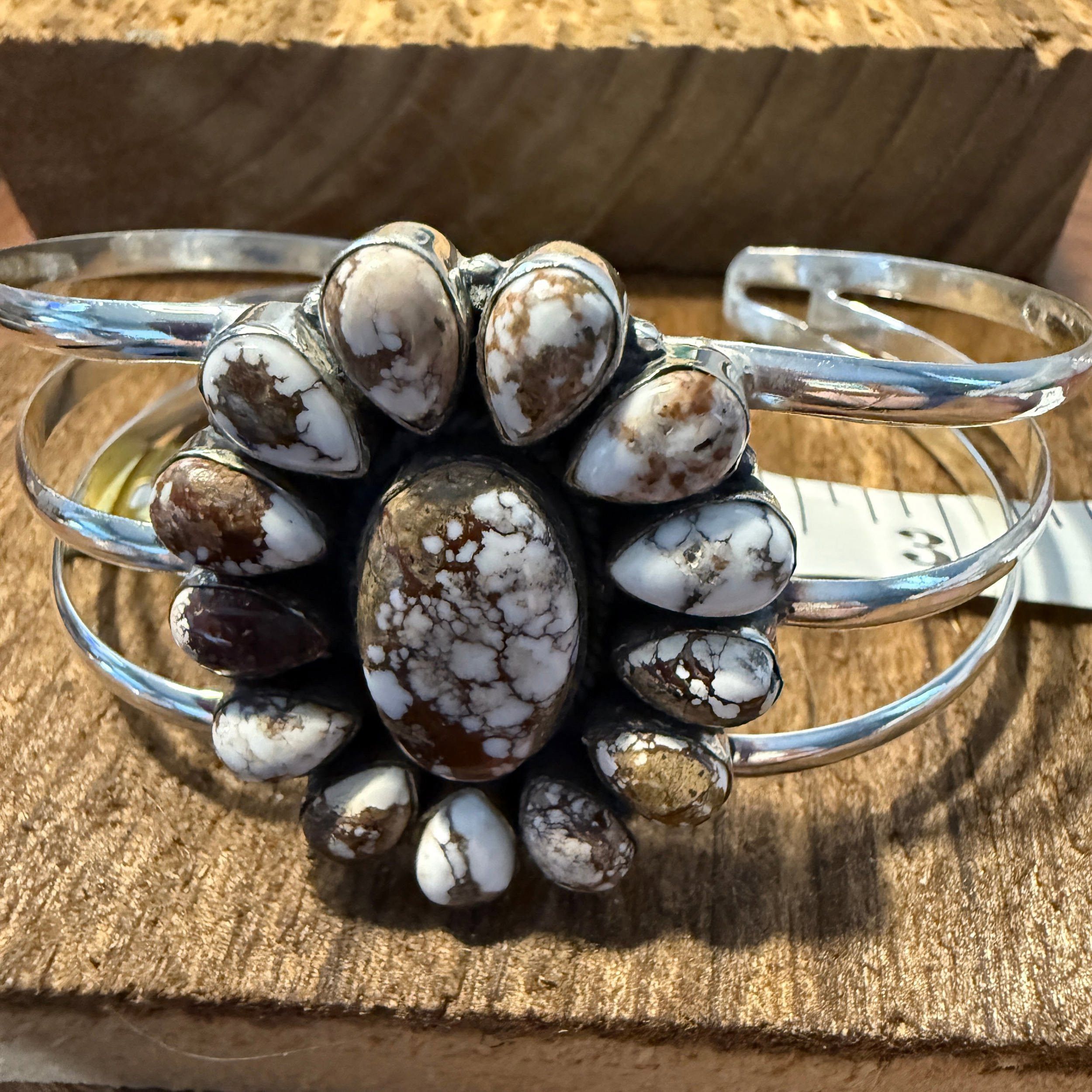 Other Wild Horse Turquoise Adjustable Sterling Silver Cuff Size ONE SIZE - 1 Thumbnail