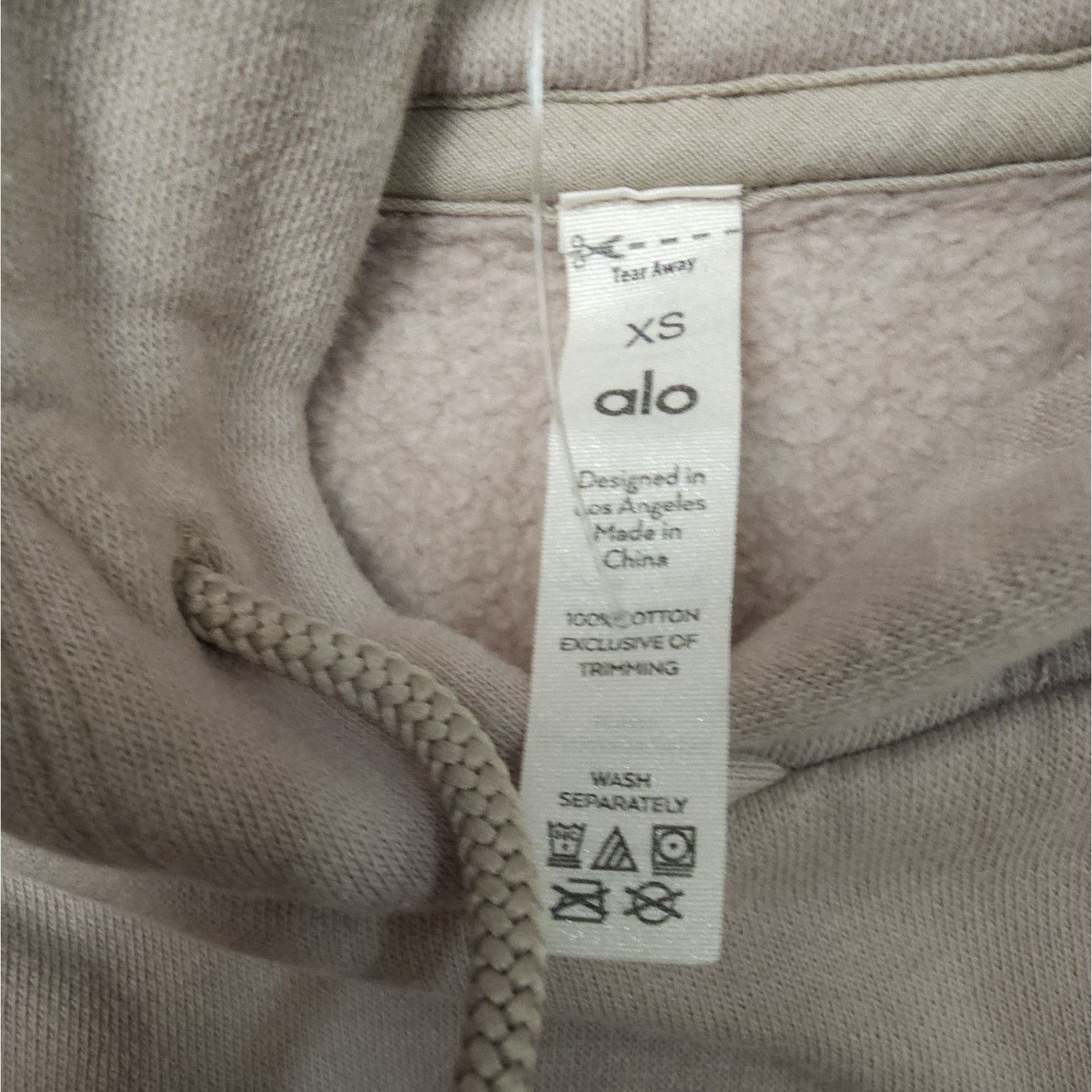 Alo Alo Yoga Women’s Ivory Muse Hoodie Cropped Size XS Size XS / US 0-2 / IT 36-38 - 5 Thumbnail
