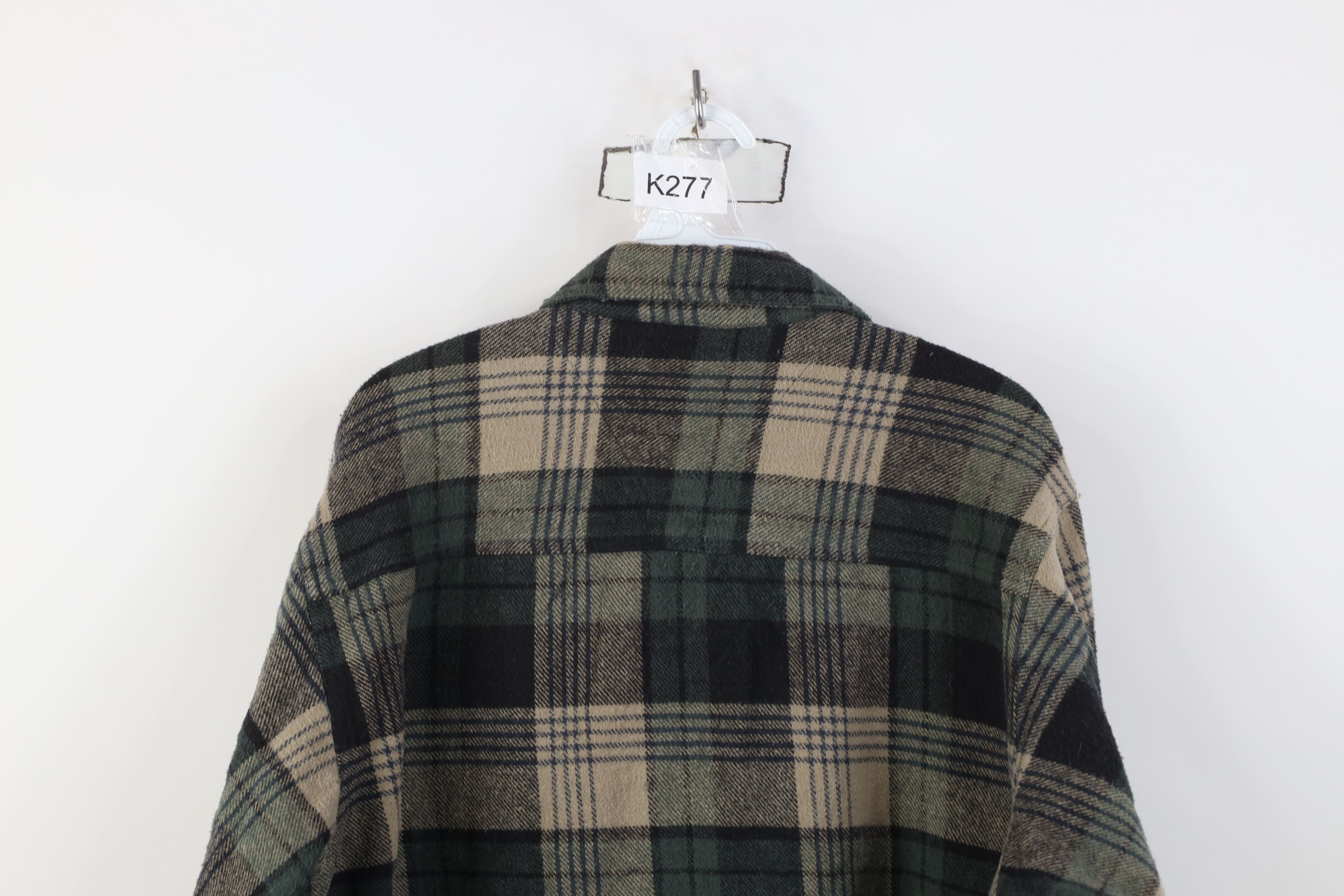 Dickies Vintage 90s Dickies Heavyweight Flannel Button Shirt Plaid Size US L / EU 52-54 / 3 - 10 Thumbnail