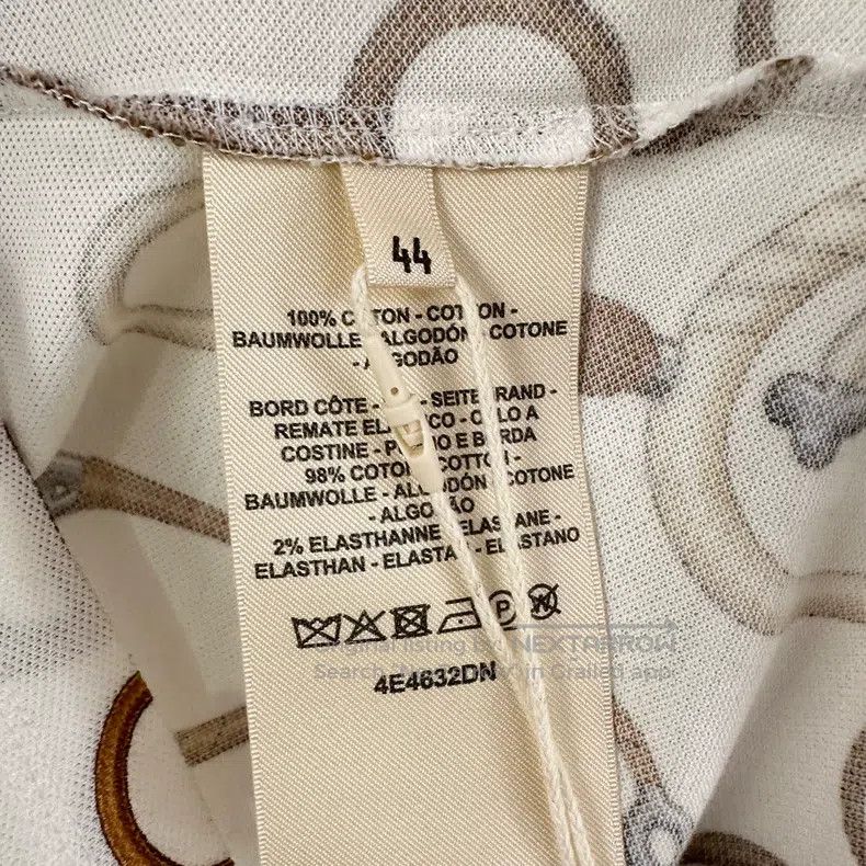 Hermes Hermes Horse Tack Pattern Short Sleeve T-Shirt Size M / US 6-8 / IT 42-44 - 4 Thumbnail