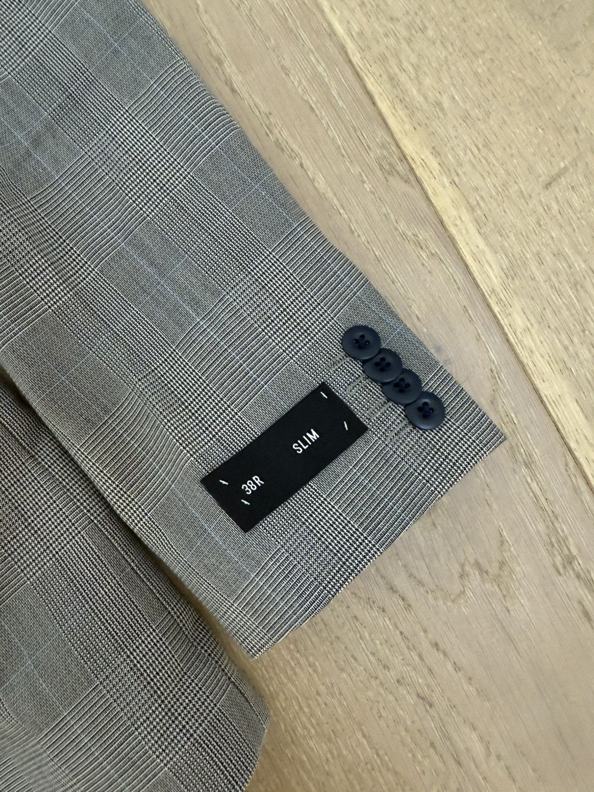 Express Express Slim Navy Wool Blend Suit Jacket 38R Size 38R - 2 Thumbnail