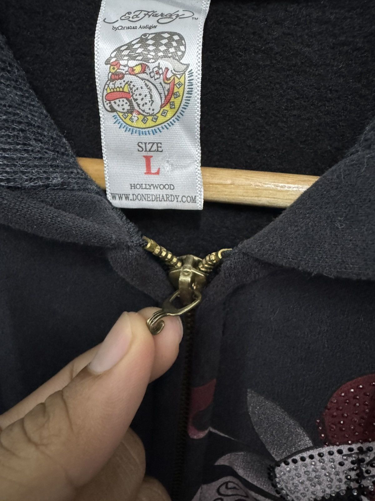 Ed Hardy Y2k Ed Hardy zip up Hoodie Size L / US 10 / IT 46 - 6 Thumbnail