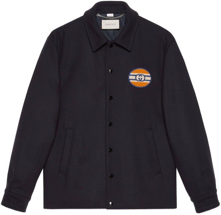 Gucci Gucci Felt Blouson Jacket “25” Heart Patch Size 56 NEW Size US XL / EU 56 / 4 - 1 Thumbnail