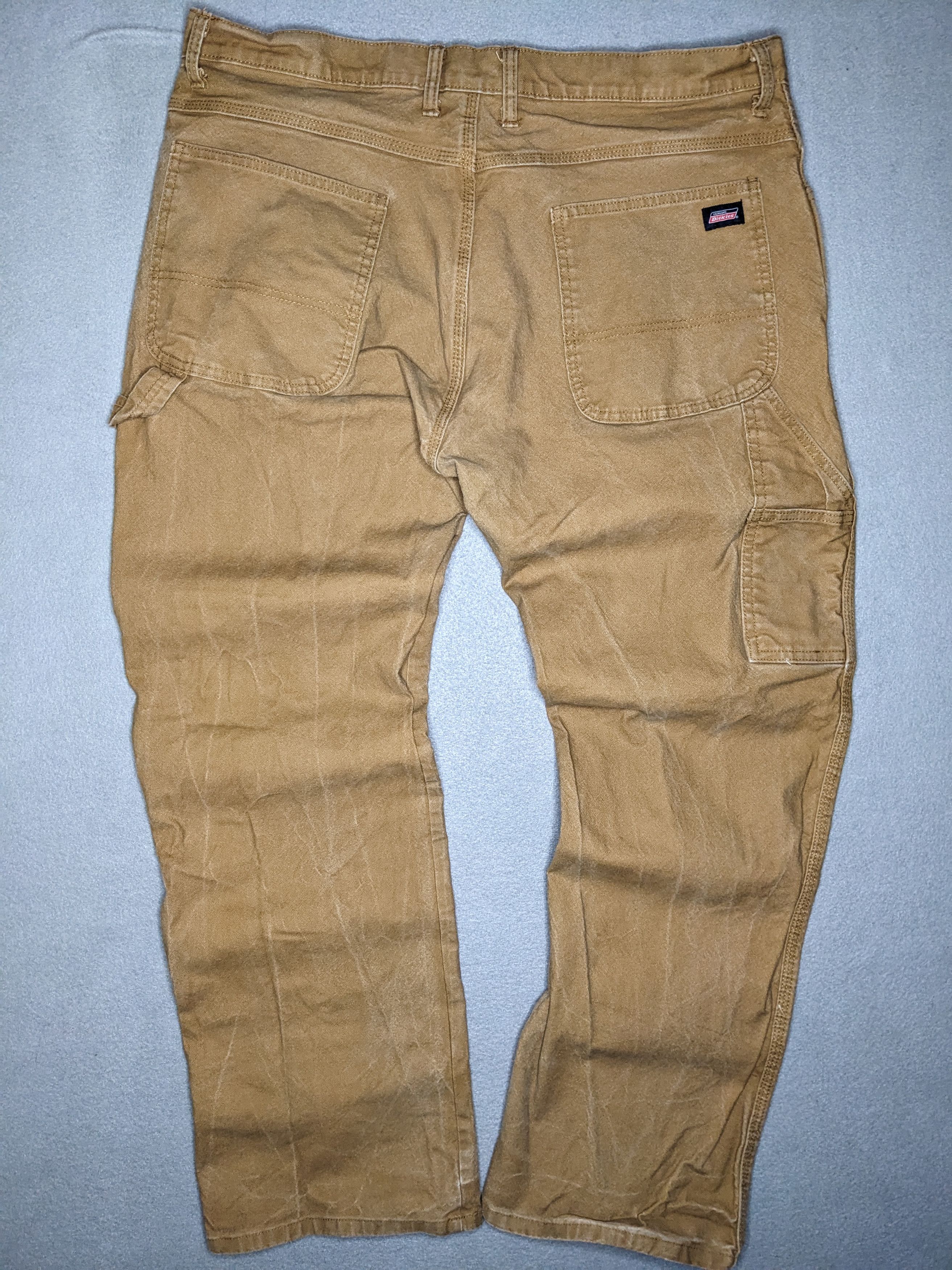 Dickies Dickies Carpenter Pants 38x30 Canvas Beige Distressed Faded Size US 38 / EU 54 - 1 Thumbnail