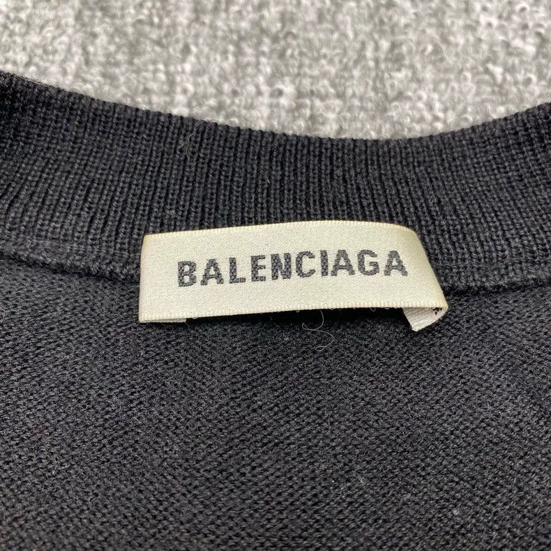 Balenciaga Balenciaga Black Wheat Knit Sweater Size US M / EU 48-50 / 2 - 4 Thumbnail
