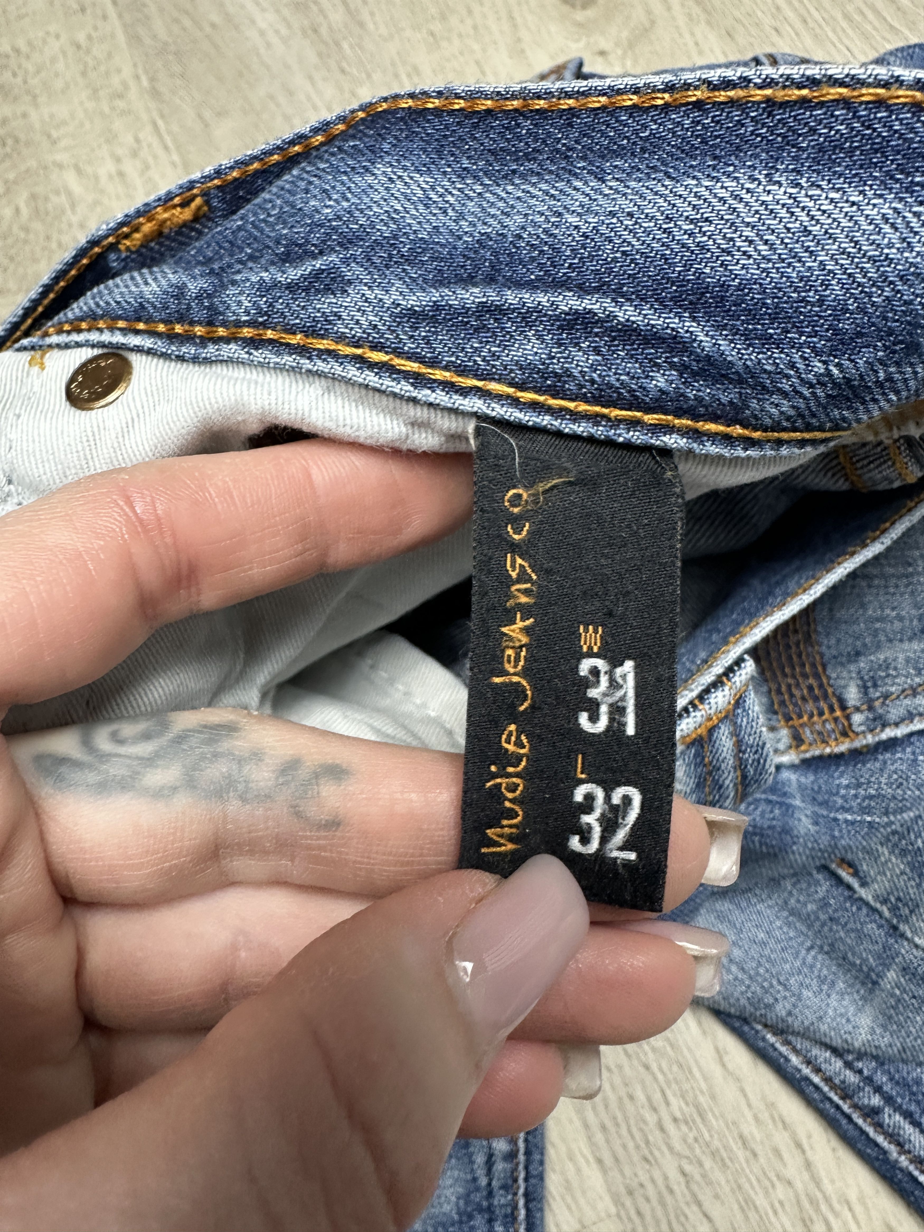 Nudie Jeans Nudie Jeans Steady Eddie Vintage Mens Denim Pants Size US 31 - 8 Thumbnail
