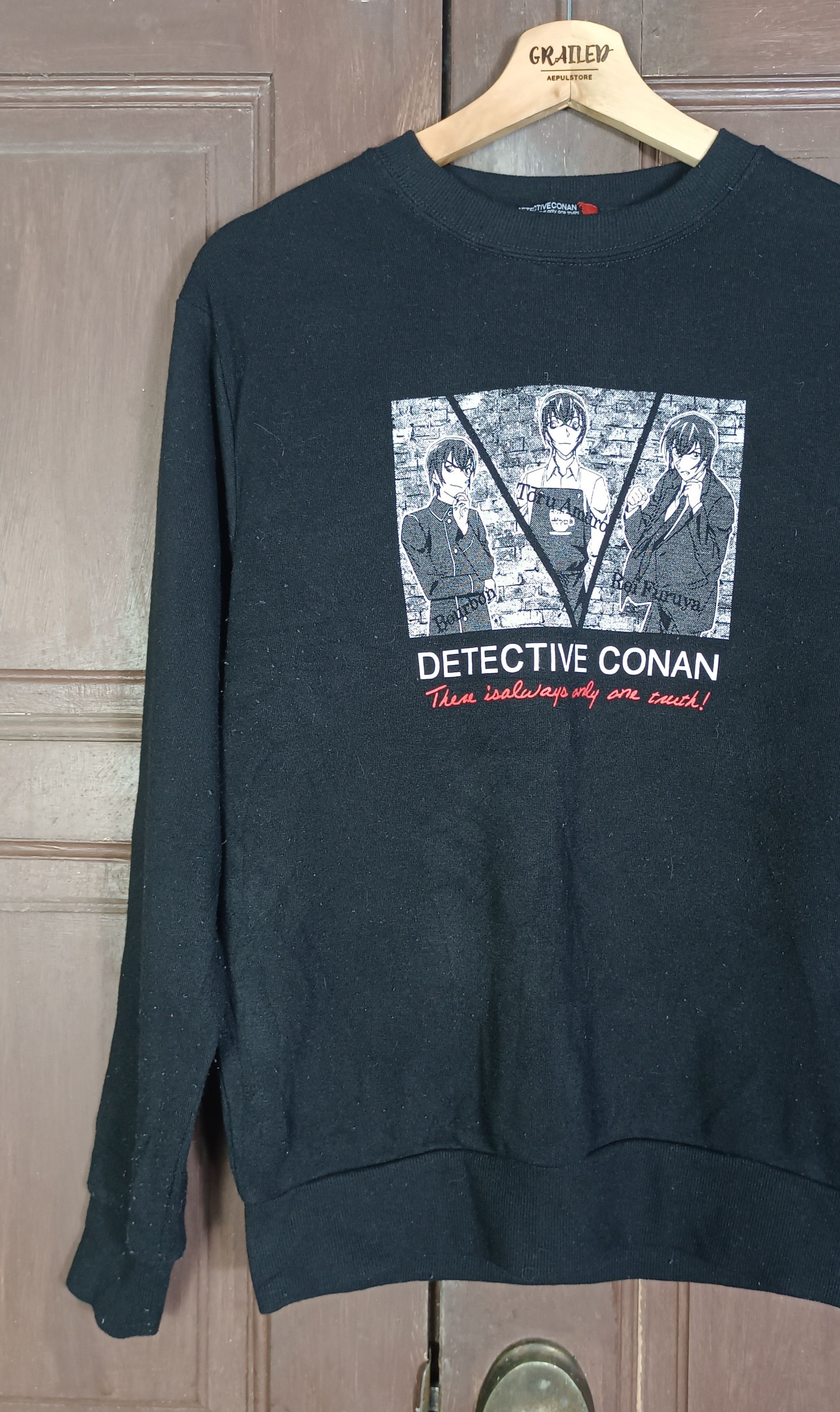 Anime × Japanese Brand × Vintage Vintage💥 Detective Conan There is always only one truth Size US L / EU 52-54 / 3 - 4 Thumbnail