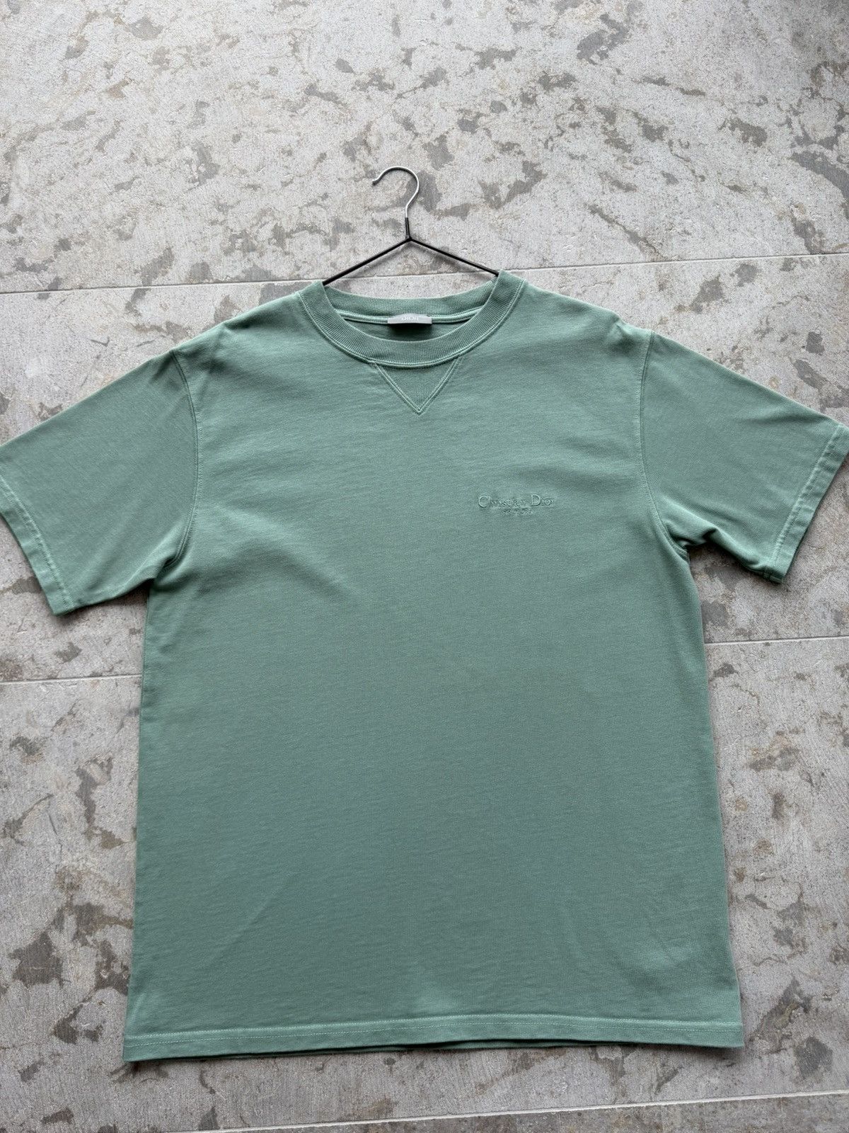 Dior Dior Christian Dior Couture Embroidered T-Shirt Green S Size US S / EU 44-46 / 1 - 1 Thumbnail