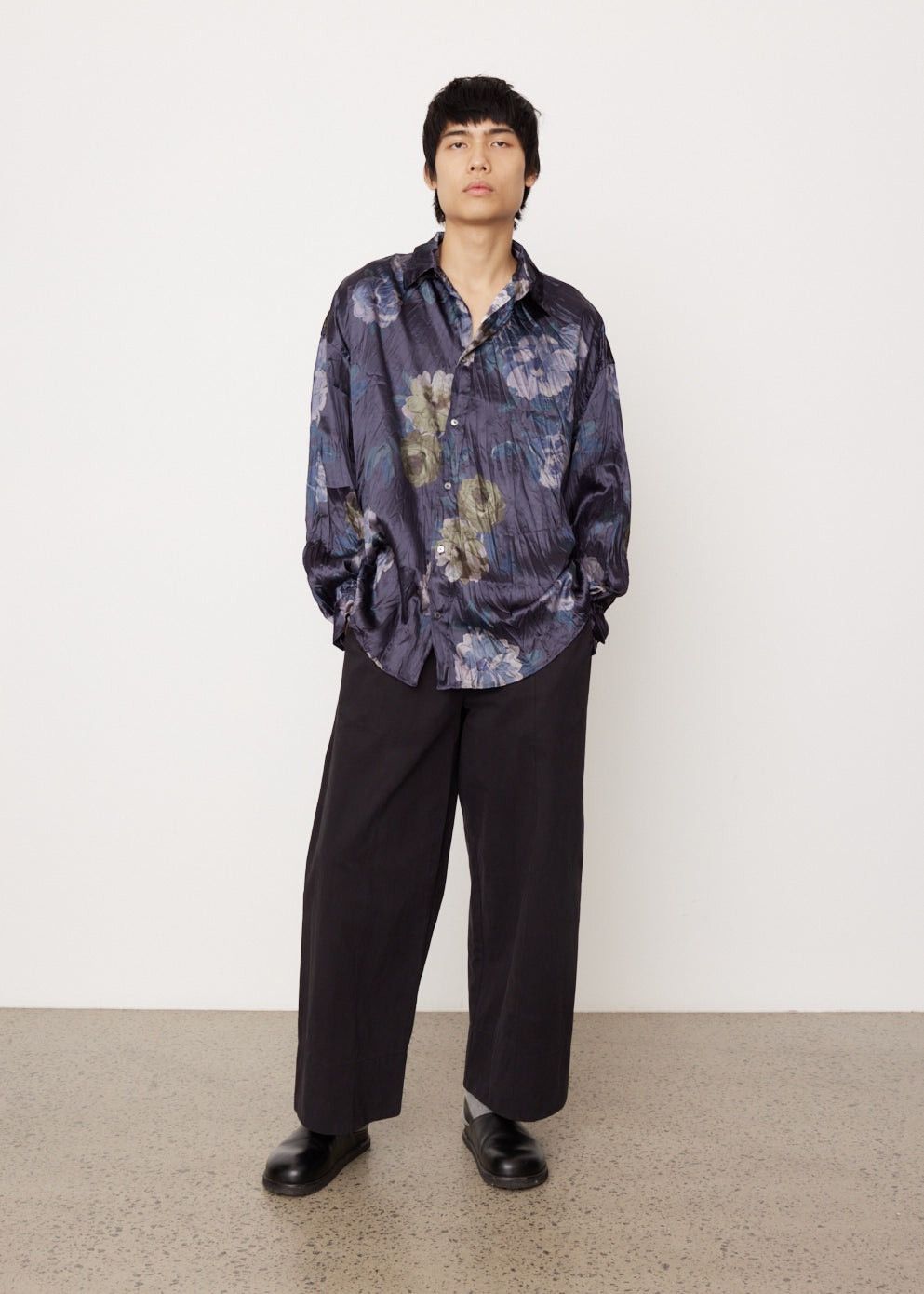 Acne Studios Acne Studios - Setar Long Sleeve Crinkled Shirt Size US M / EU 48-50 / 2 - 1 Thumbnail