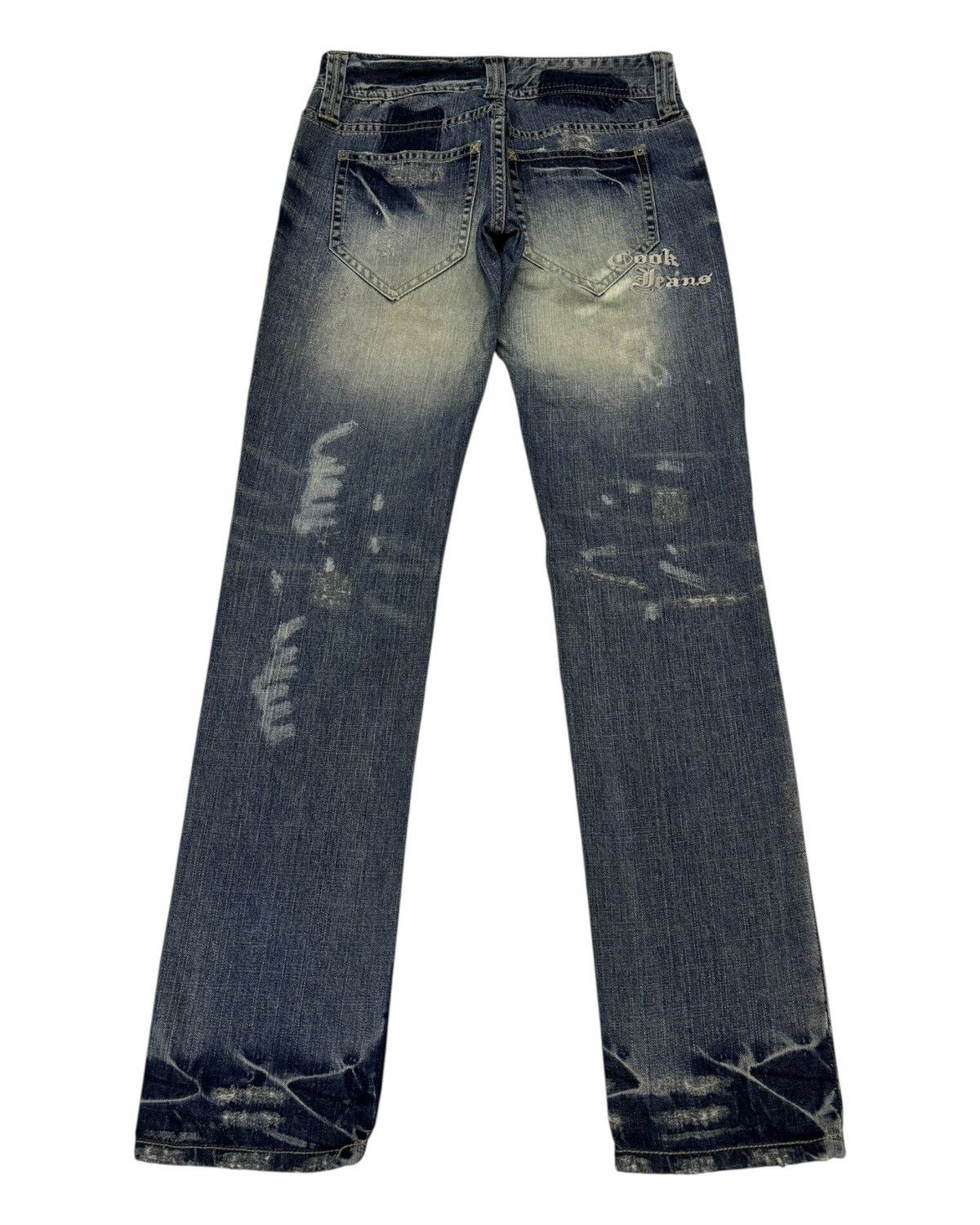 Cook Jeans Rare Cook Jeans Patchwork Distressed Denim Jeans Size US 28 / EU 44 - 2 Thumbnail