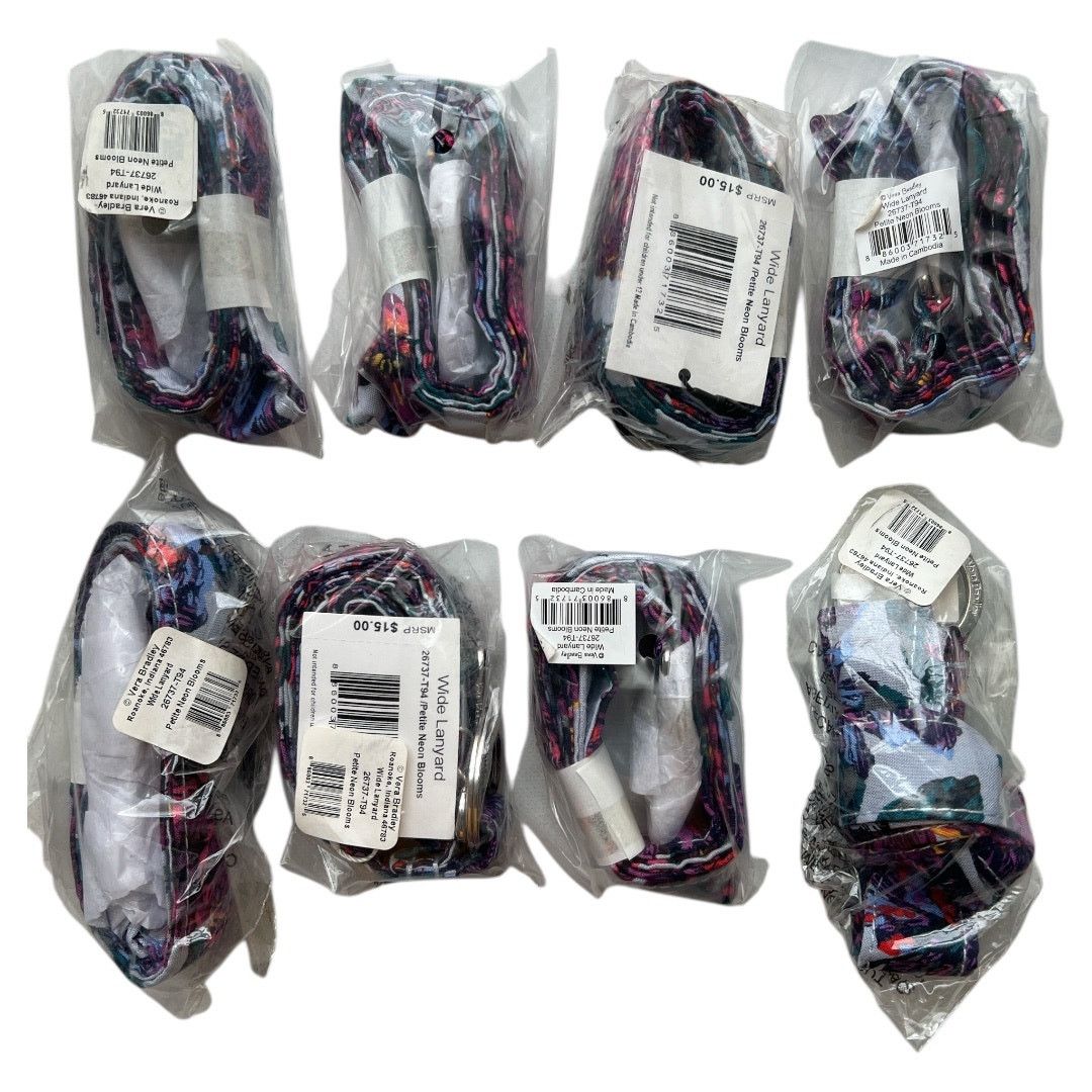 Vera Bradley Lot 8 Vera Bradley Cotton Wide Lanyard, 1"x18.5"x18.5" Size ONE SIZE - 3 Thumbnail