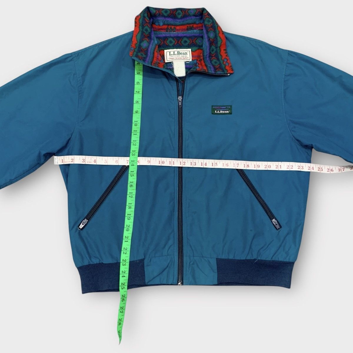 L.L. Bean VINTAGE 80s LL BEAN NYLON JACKET NATIVE FLEECE LINING Size US M / EU 48-50 / 2 - 6 Thumbnail