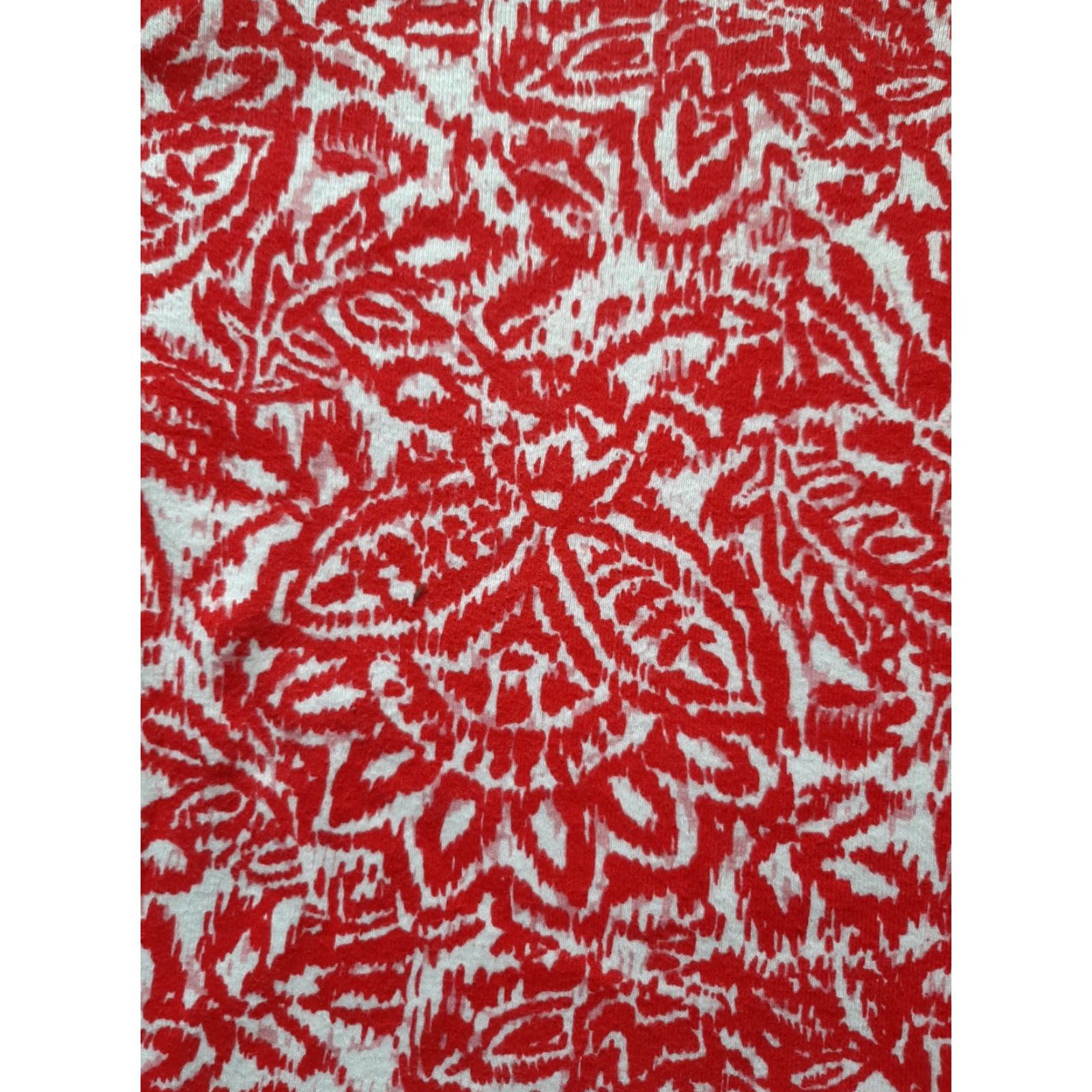 Vintage Laura Scott Short Sleeve Shirt Womens XL Red White Top Size XL / US 12-14 / IT 48-50 - 2 Thumbnail