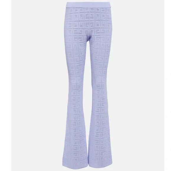 Givenchy Givenchy 4G jacquard flared pants - LAVENDER - NEW WITH TAGS Size 27" / US 4 / IT 40 - 1 Thumbnail