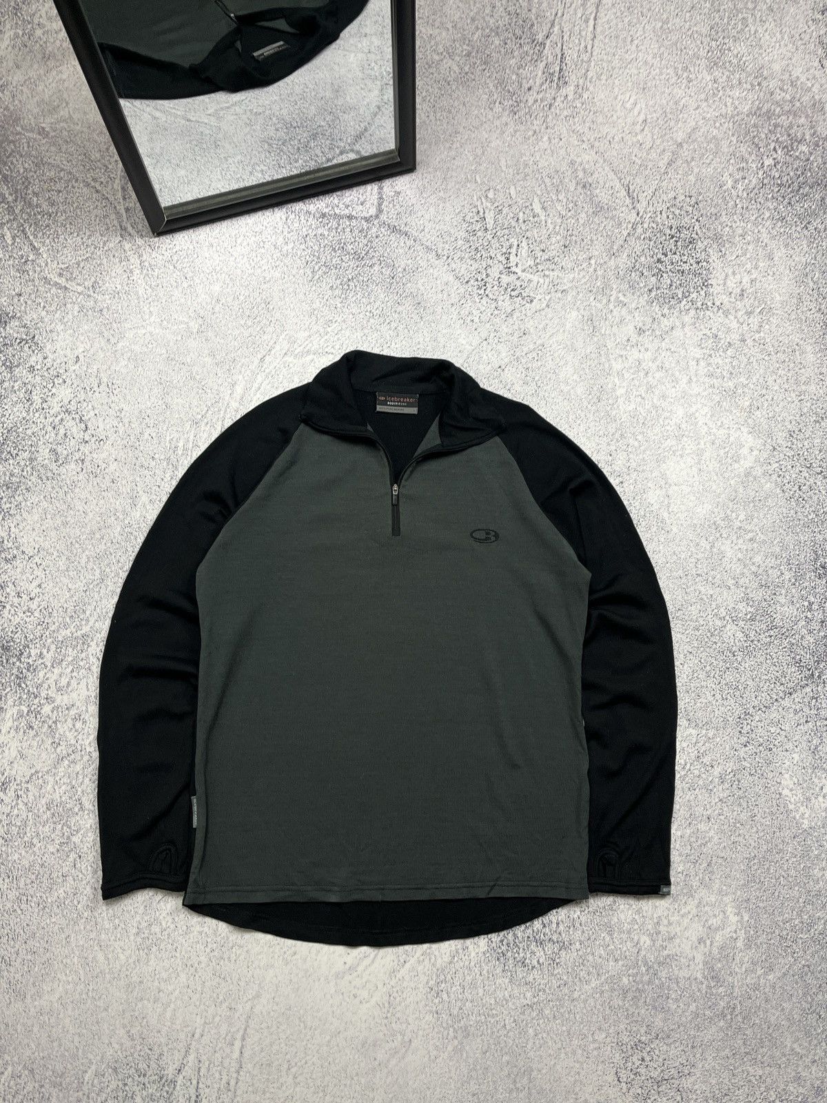 Icebreaker Ice Breaker Body Fit 260 Wool Long Sleeve 1/4 Zip Sweater Size US L / EU 52-54 / 3 - 1 Thumbnail