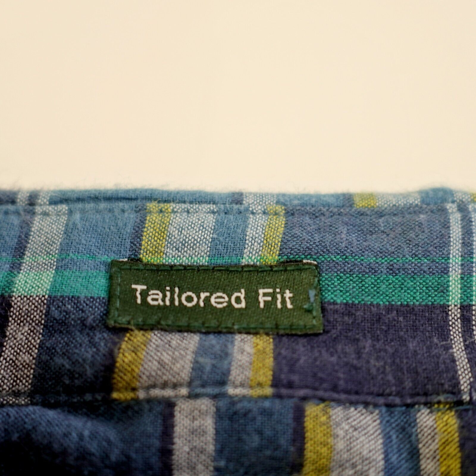 J.Crew J Crew Small Plaid Blue Yellow Green Flannel Tailored Fit Co Size US S / EU 44-46 / 1 - 11 Thumbnail