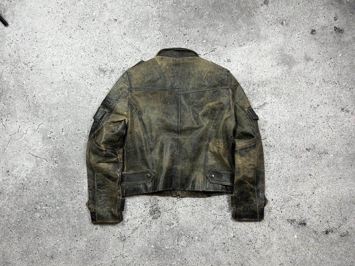 Vintage Unique 90s Leather Jacket brown and black Size US S / EU 44-46 / 1 - 7 Thumbnail