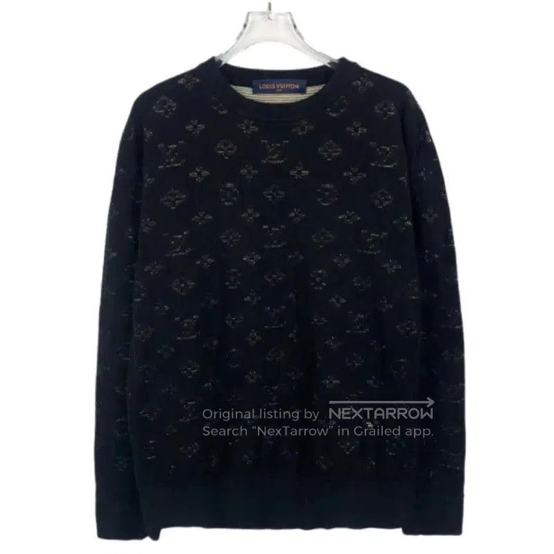 Louis Vuitton Louis Vuitton Black Men's Sweater Size M . Size US M / EU 48-50 / 2 - 1 Thumbnail